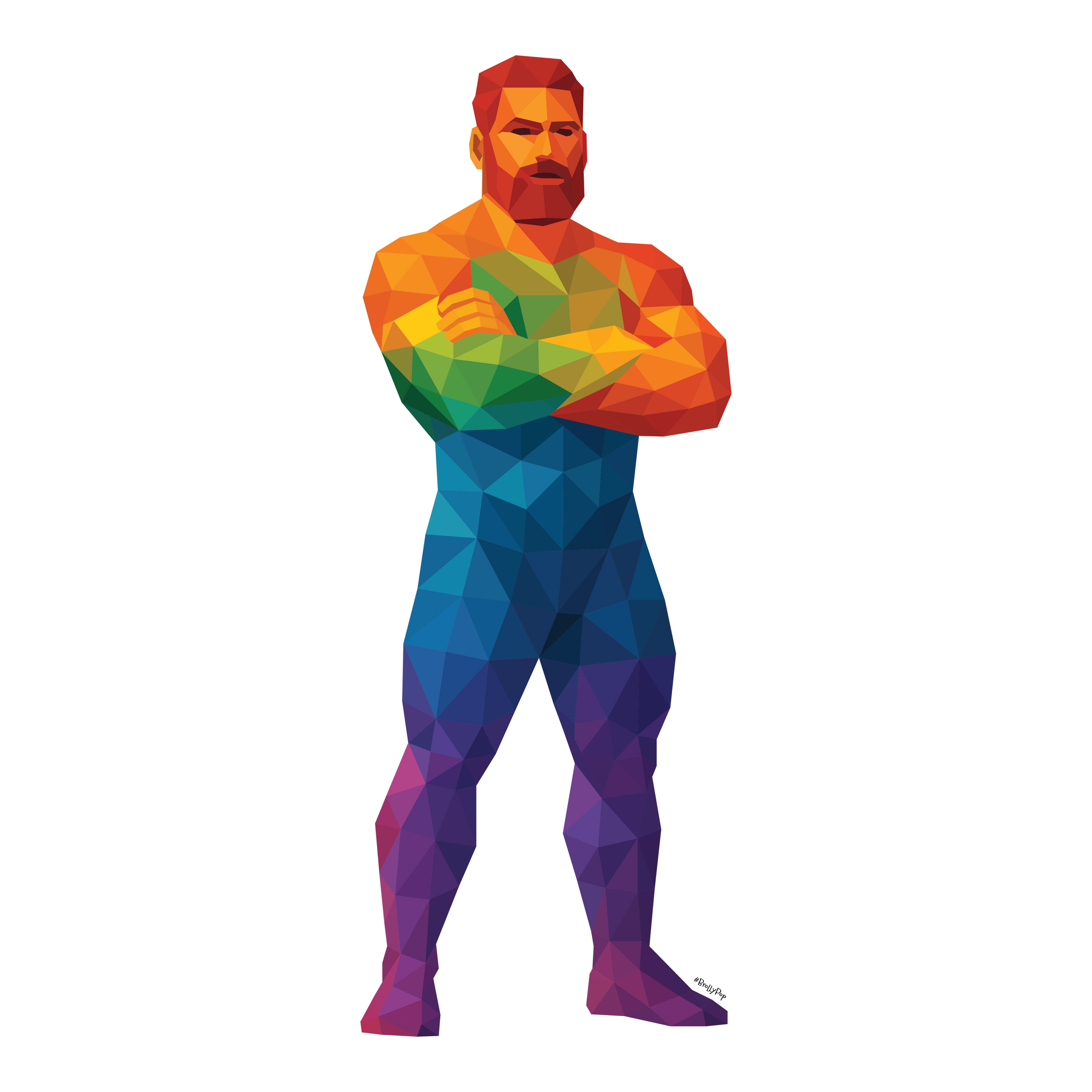 Geometric Men - Pride in Polygon Form