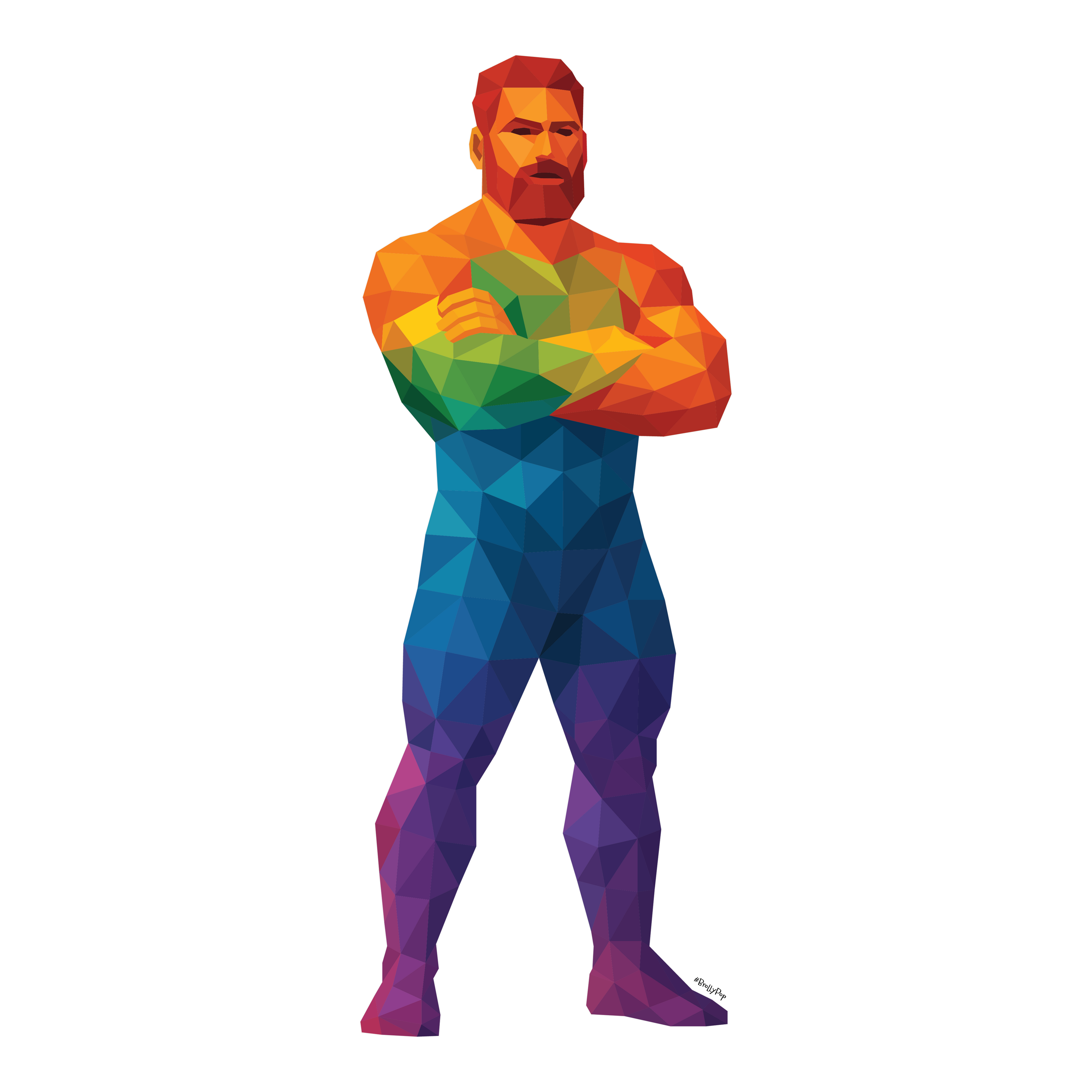 Geometric Men - Pride in Polygon Form