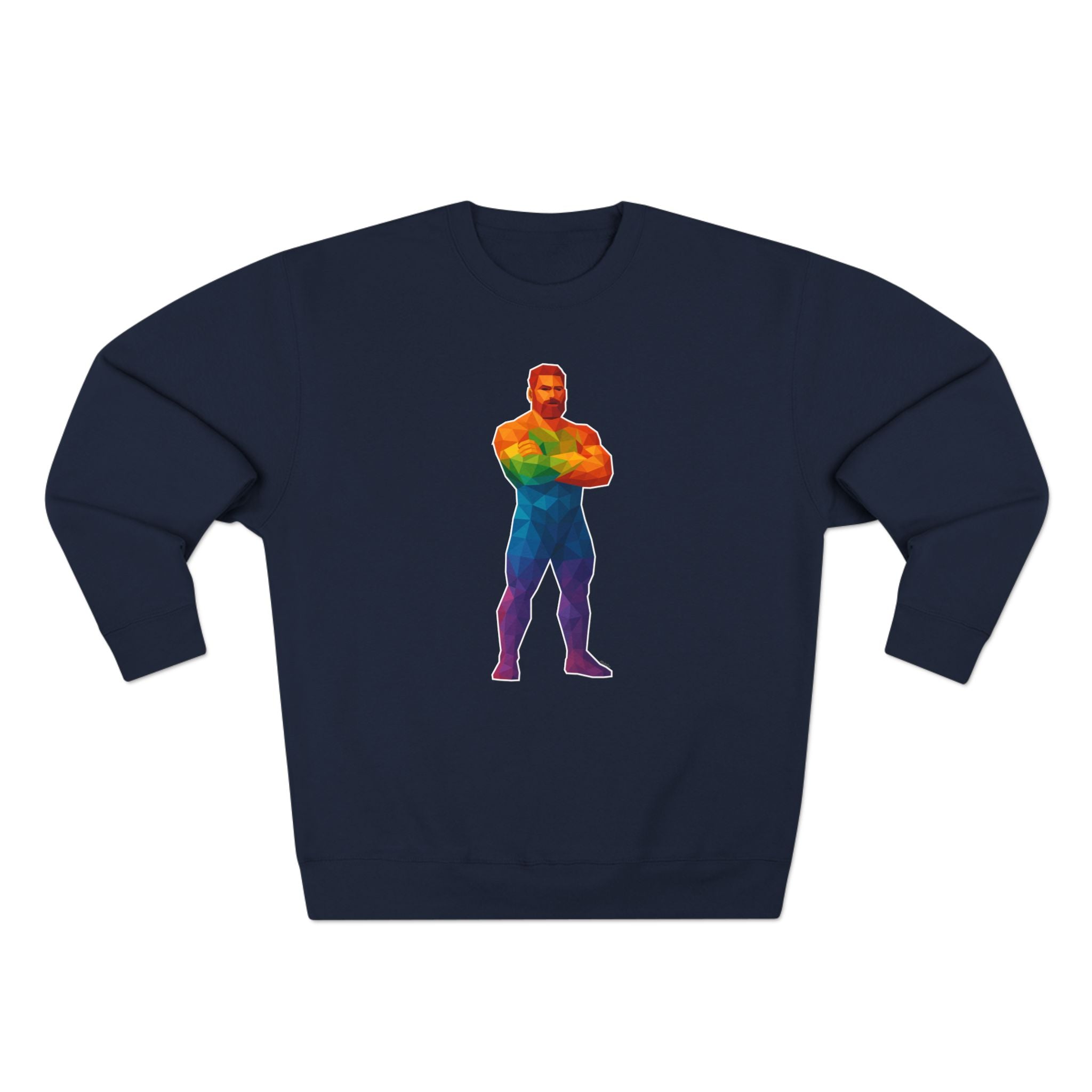 Geometric Pride Daddy - Unisex Crewneck Sweatshirt