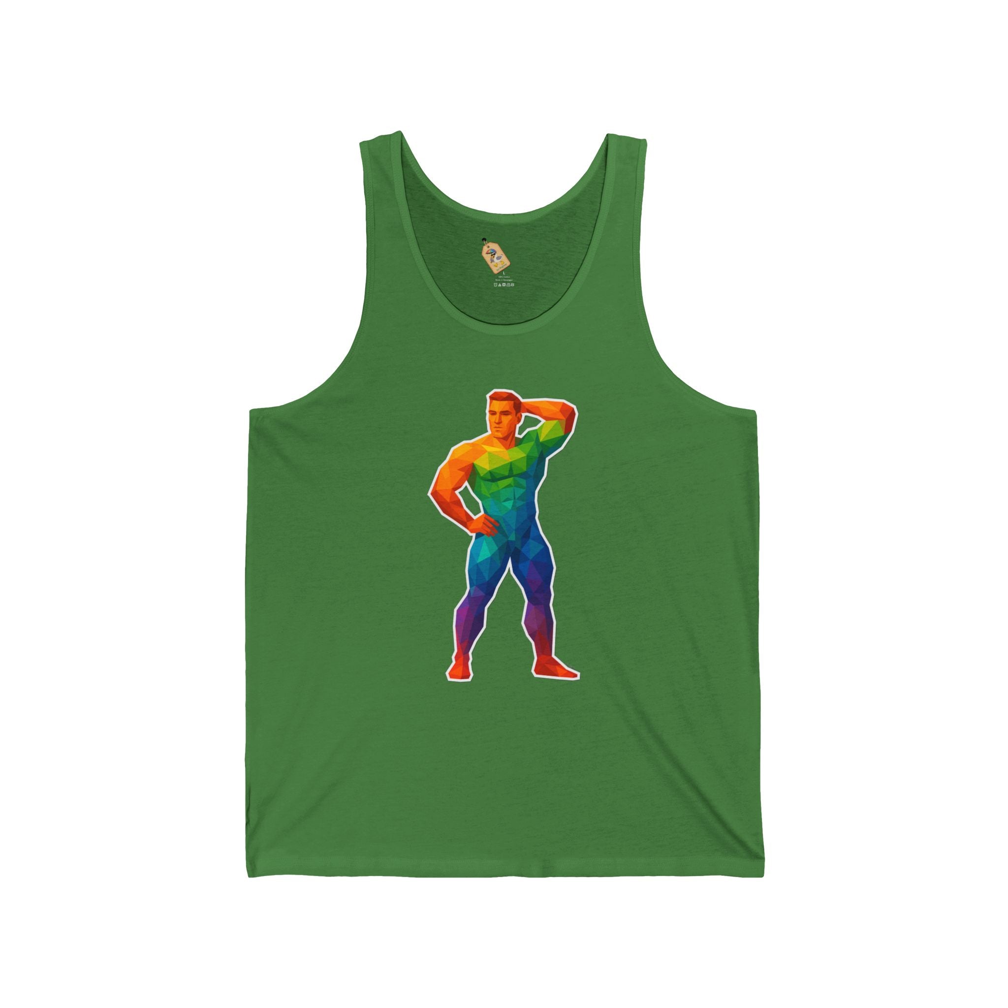 Geometric Pride Hunk - Unisex Jersey Tank