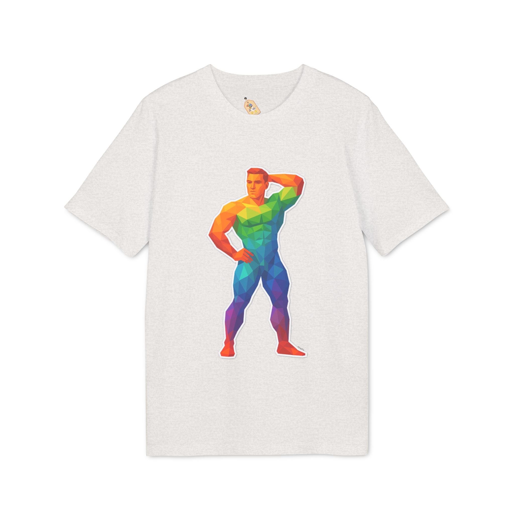 Geometric Pride Hunk - Organic Staple T-shirt