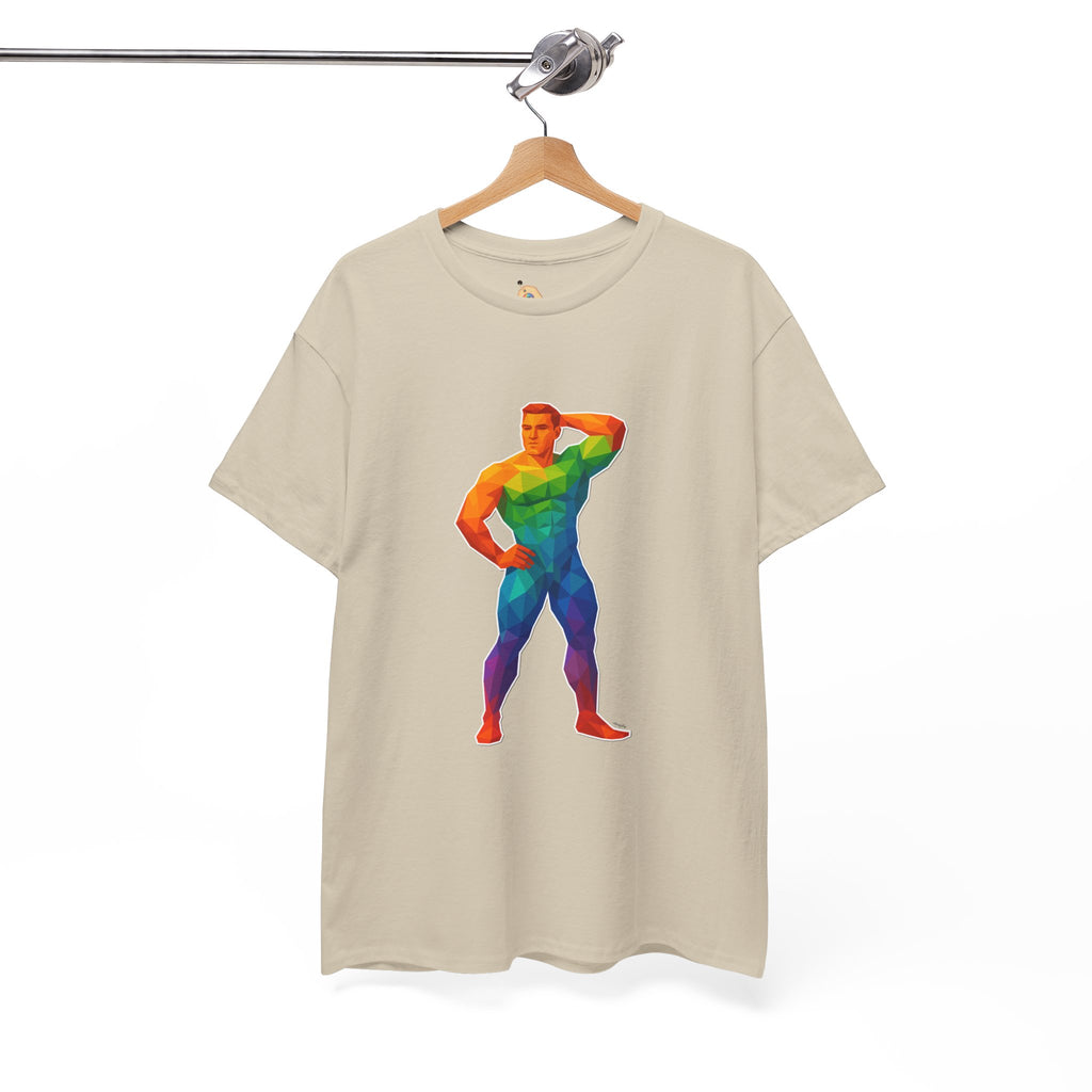 Geometric Pride Hunk - Unisex Heavy Cotton Shirt