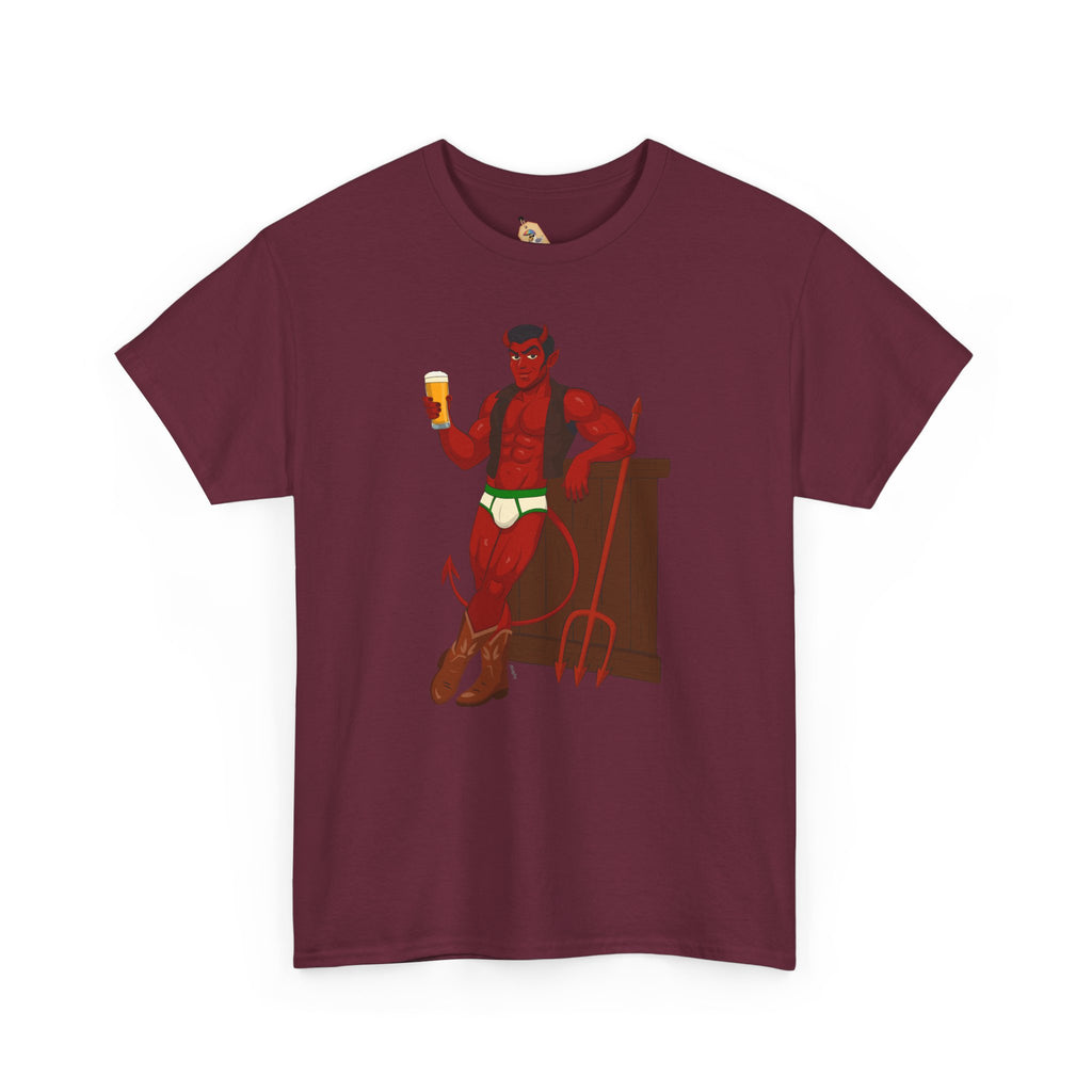 Saddle Up, Devil- Unisex Heavy Cotton Shirt