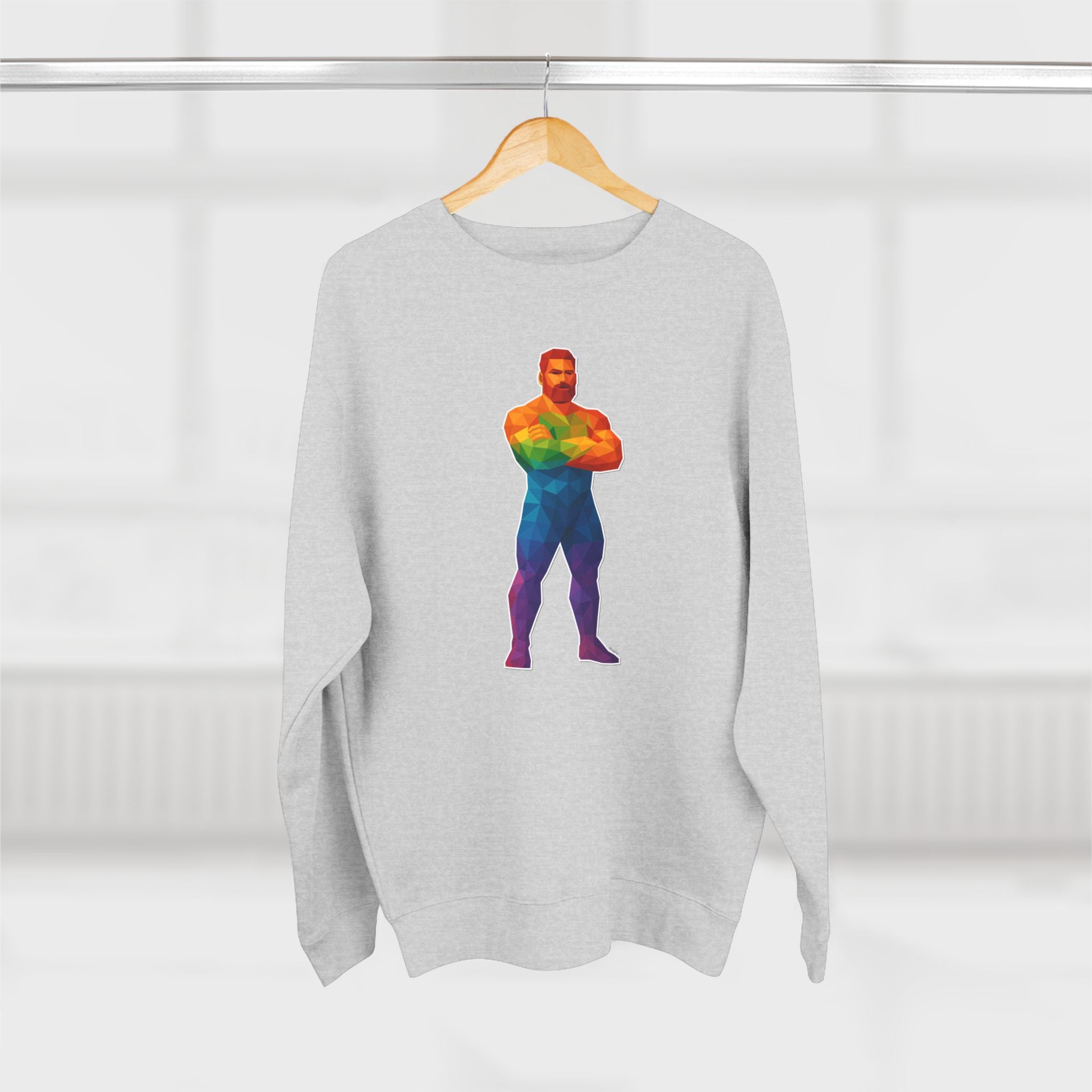 Geometric Pride Daddy - Unisex Crewneck Sweatshirt