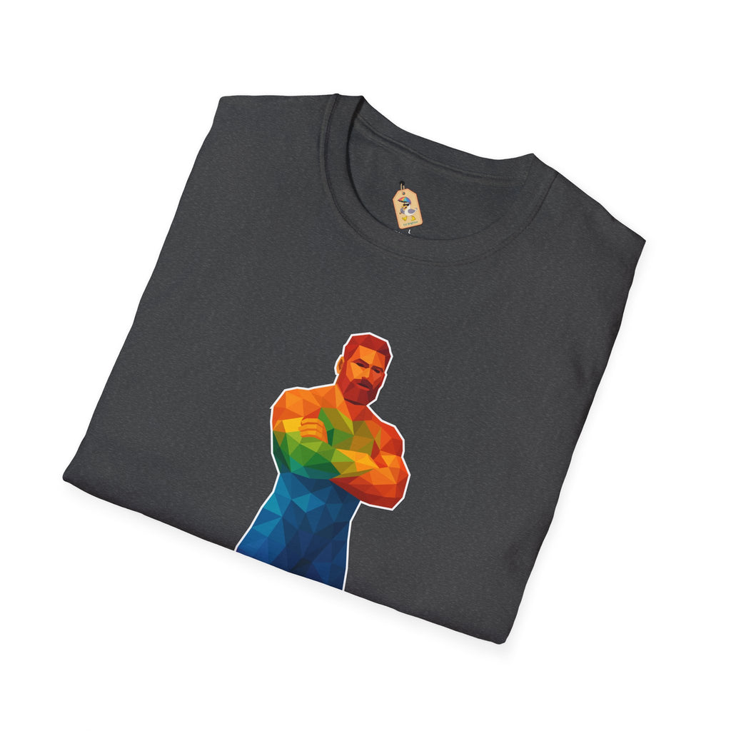 Geometric Pride Daddy - Unisex Softstyle T-Shirt