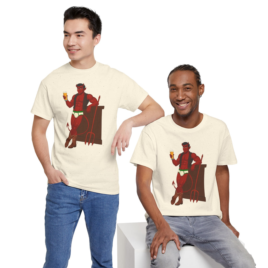 Saddle Up, Devil- Unisex Heavy Cotton Shirt