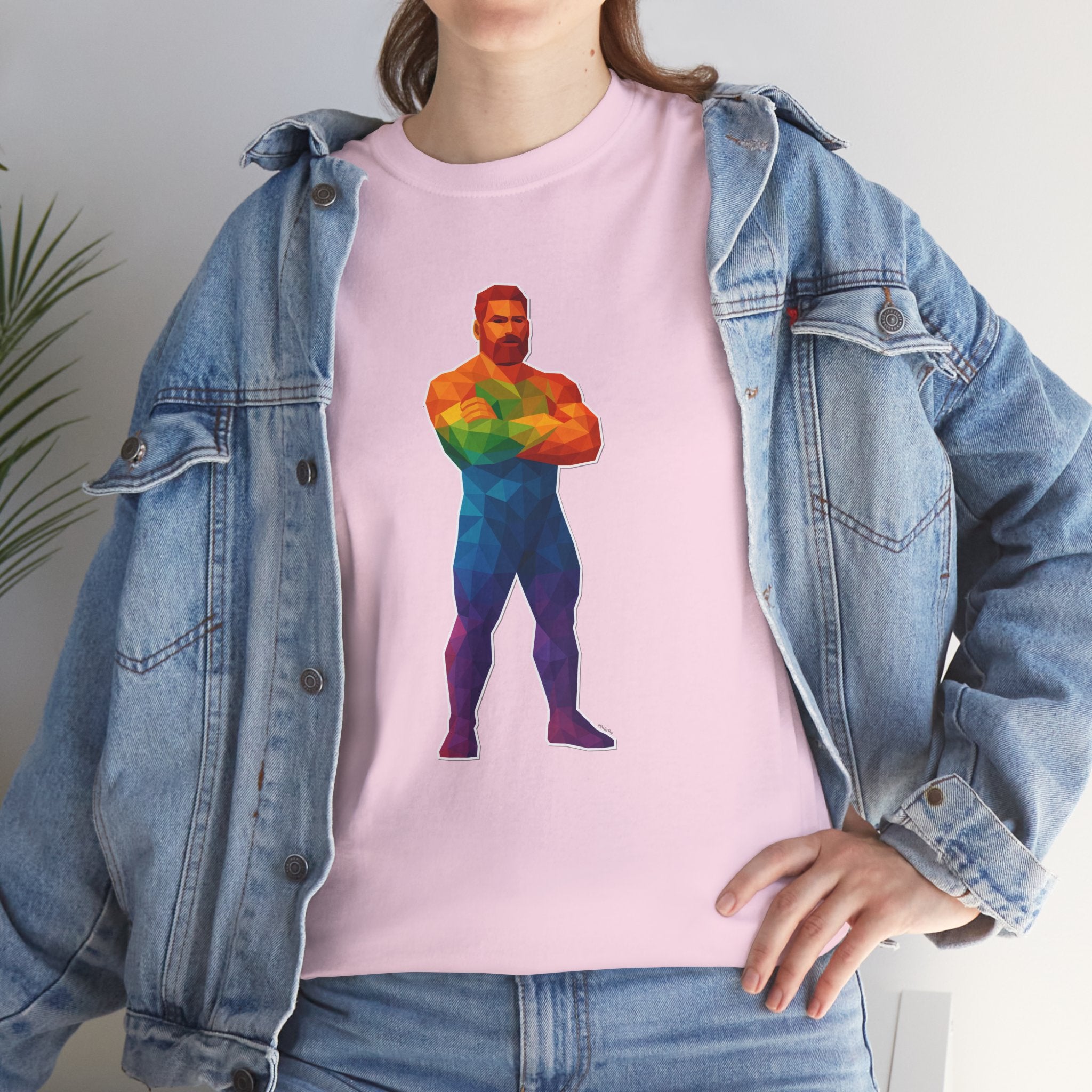 Geometric Pride Daddy - Unisex Heavy Cotton Shirt