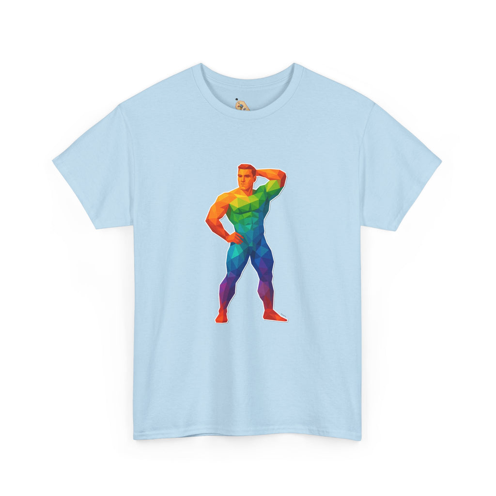 Geometric Pride Hunk - Unisex Heavy Cotton Shirt