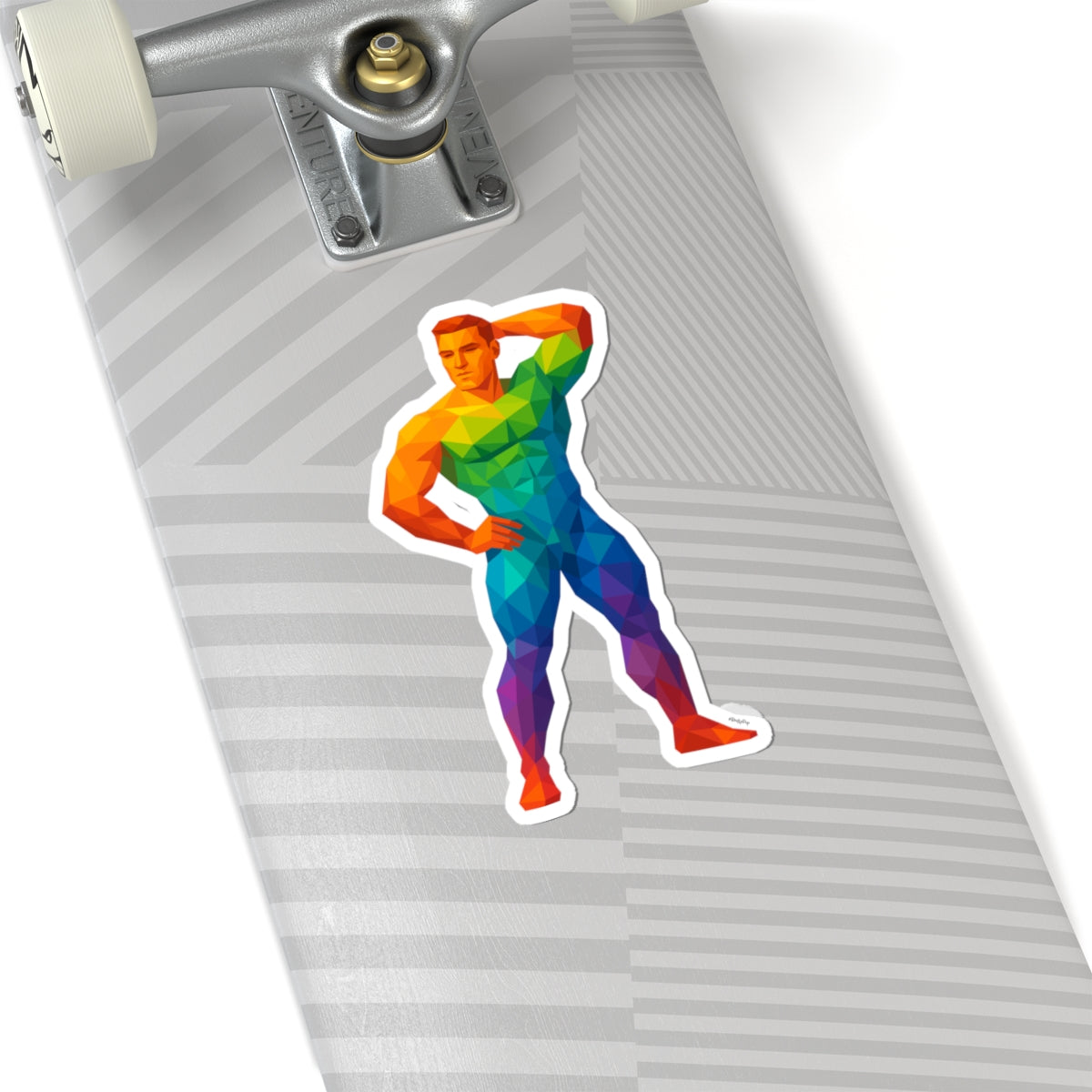 Geometric Pride Hunk - Cut Stickers