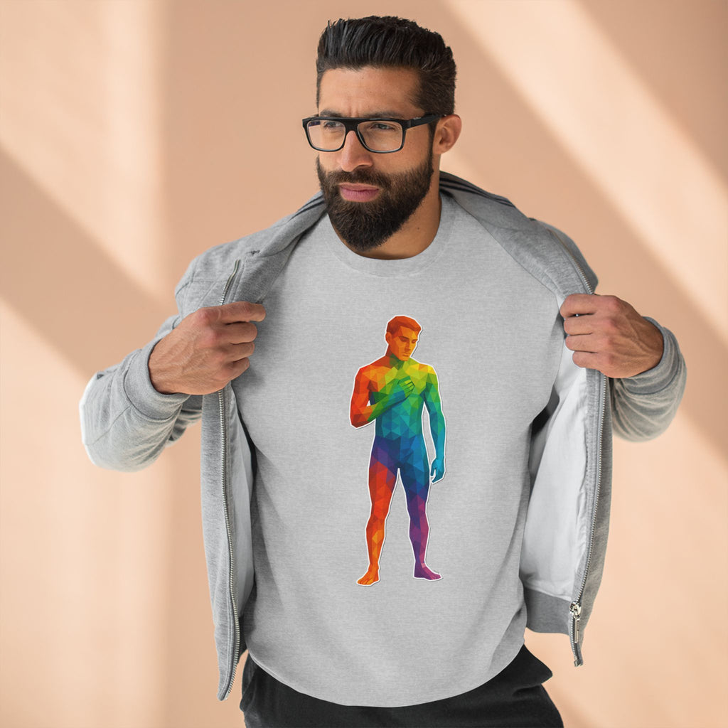 Geometric Pride Twink - Unisex Crewneck Sweatshirt