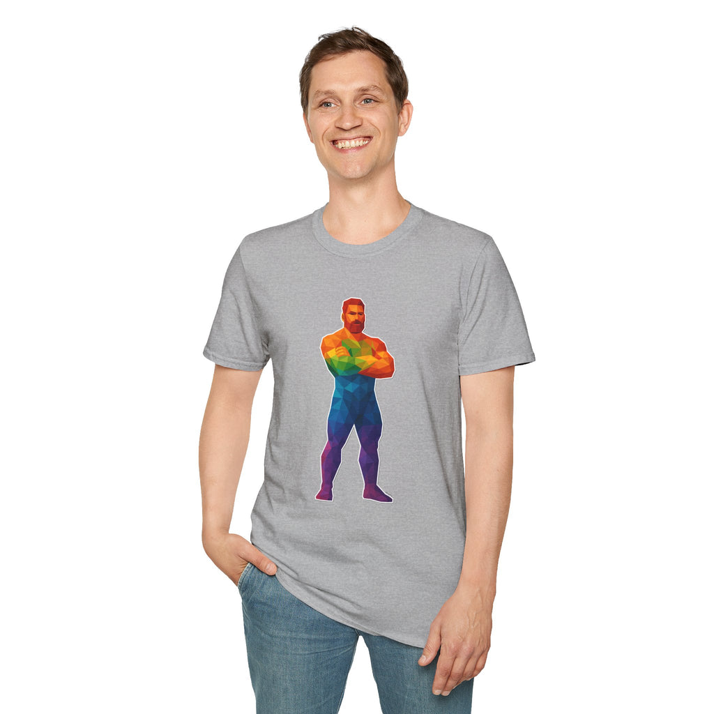 Geometric Pride Daddy - Unisex Softstyle T-Shirt
