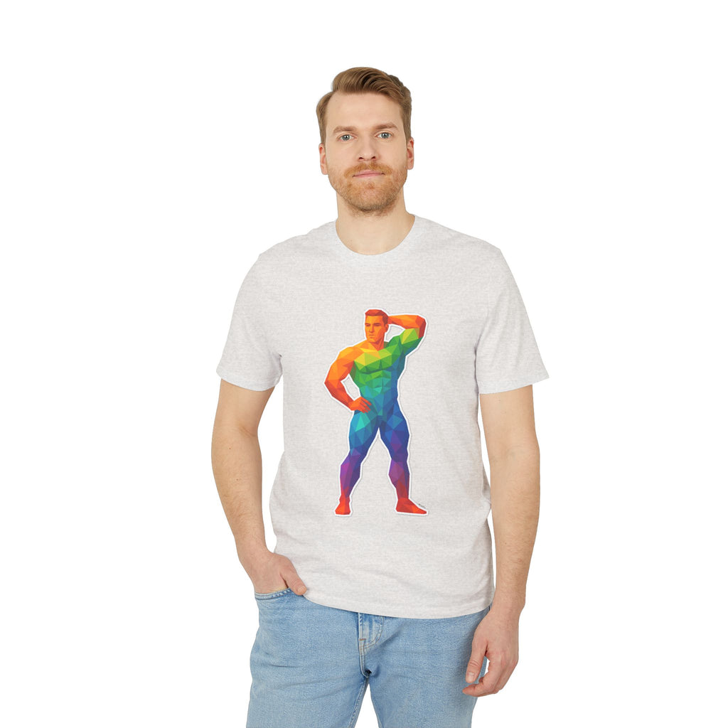 Geometric Pride Hunk - Organic Staple T-shirt