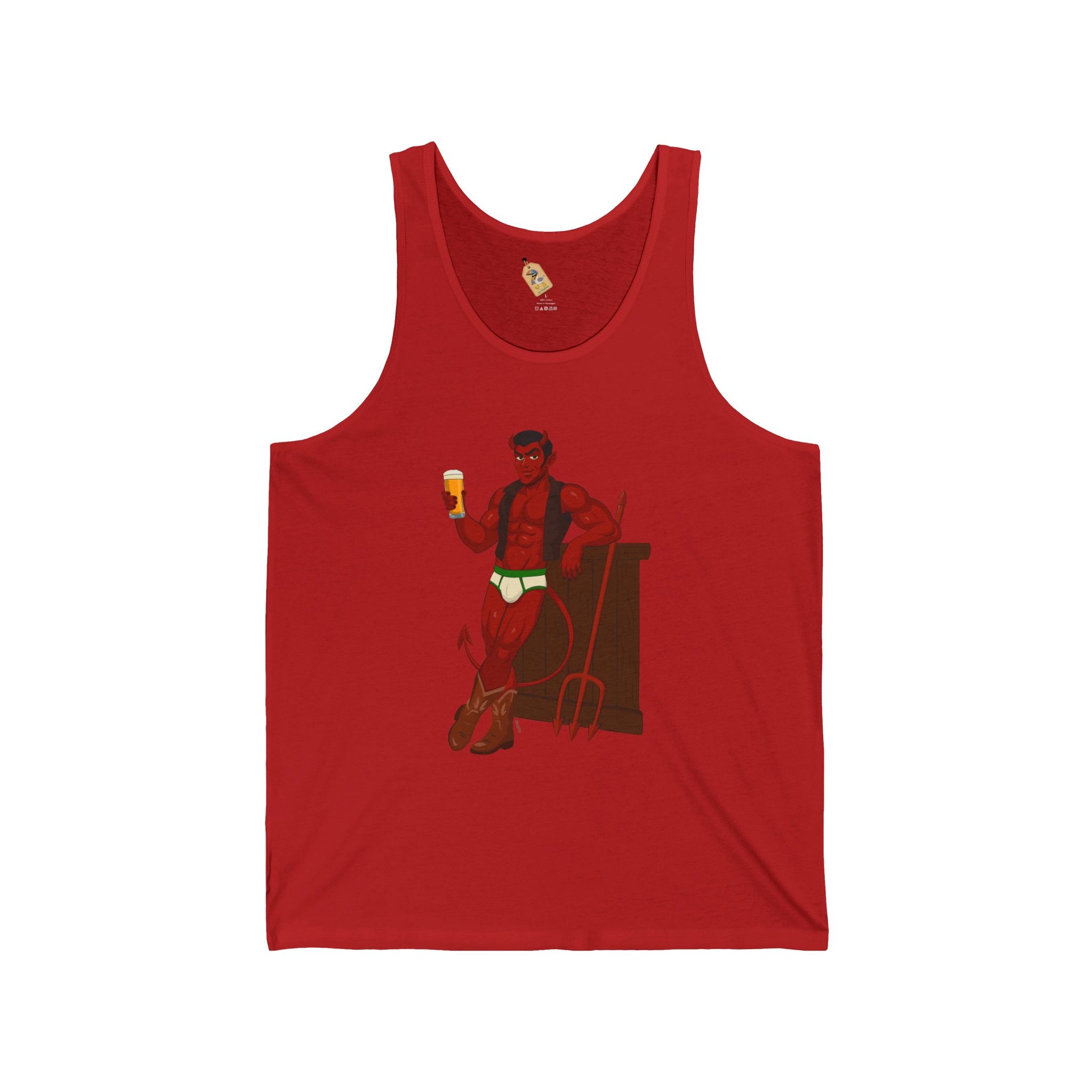 Saddle Up, Devil - Unisex Jersey Tank