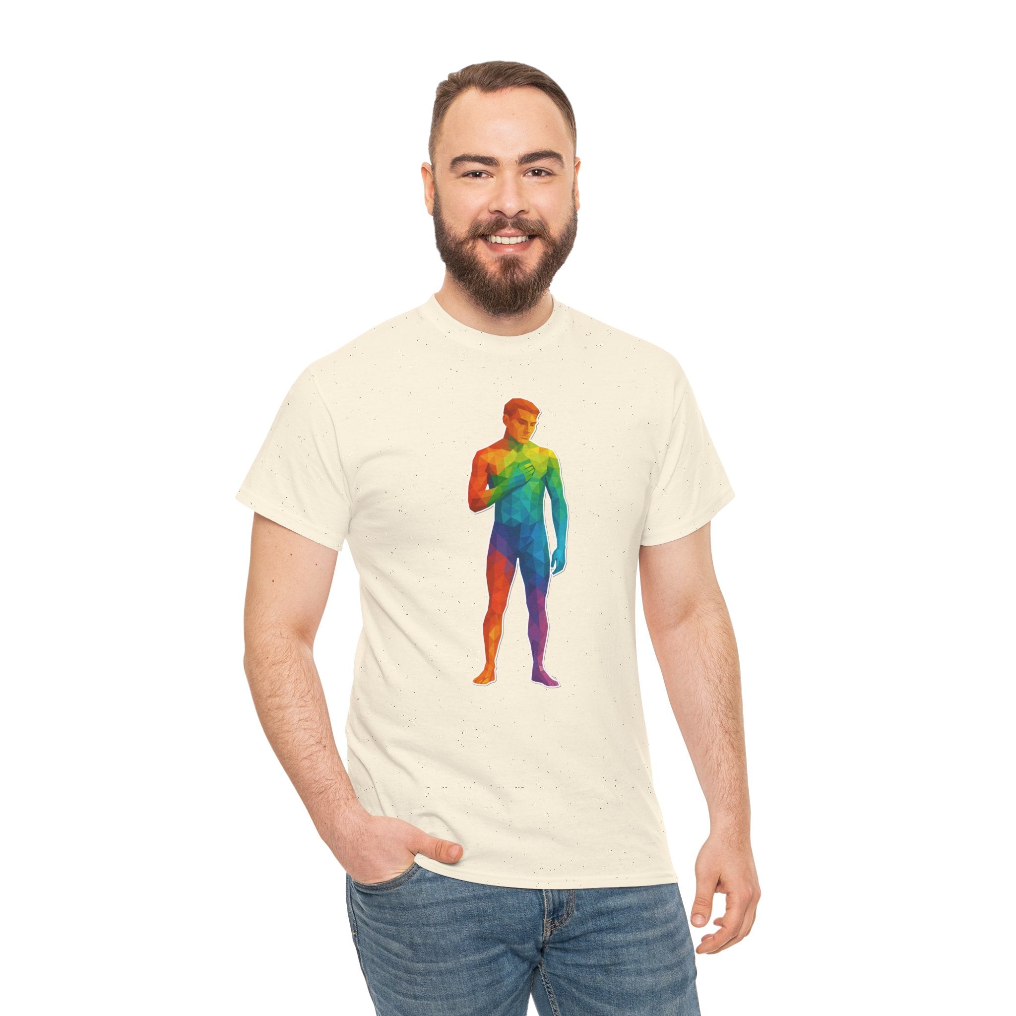 Geometric Pride Twink - Unisex Heavy Cotton Shirt