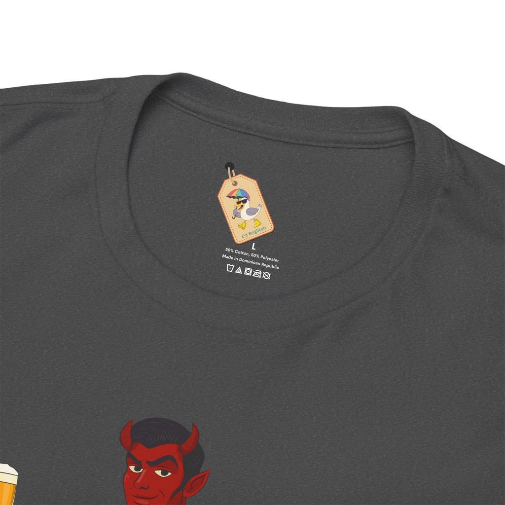 Saddle Up, Devil- Unisex Heavy Cotton Shirt