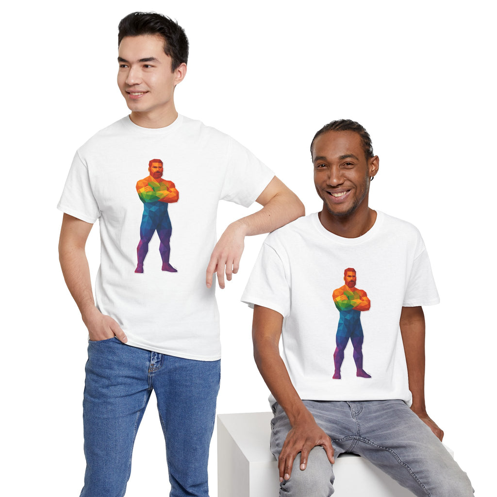 Geometric Pride Daddy - Unisex Heavy Cotton Shirt