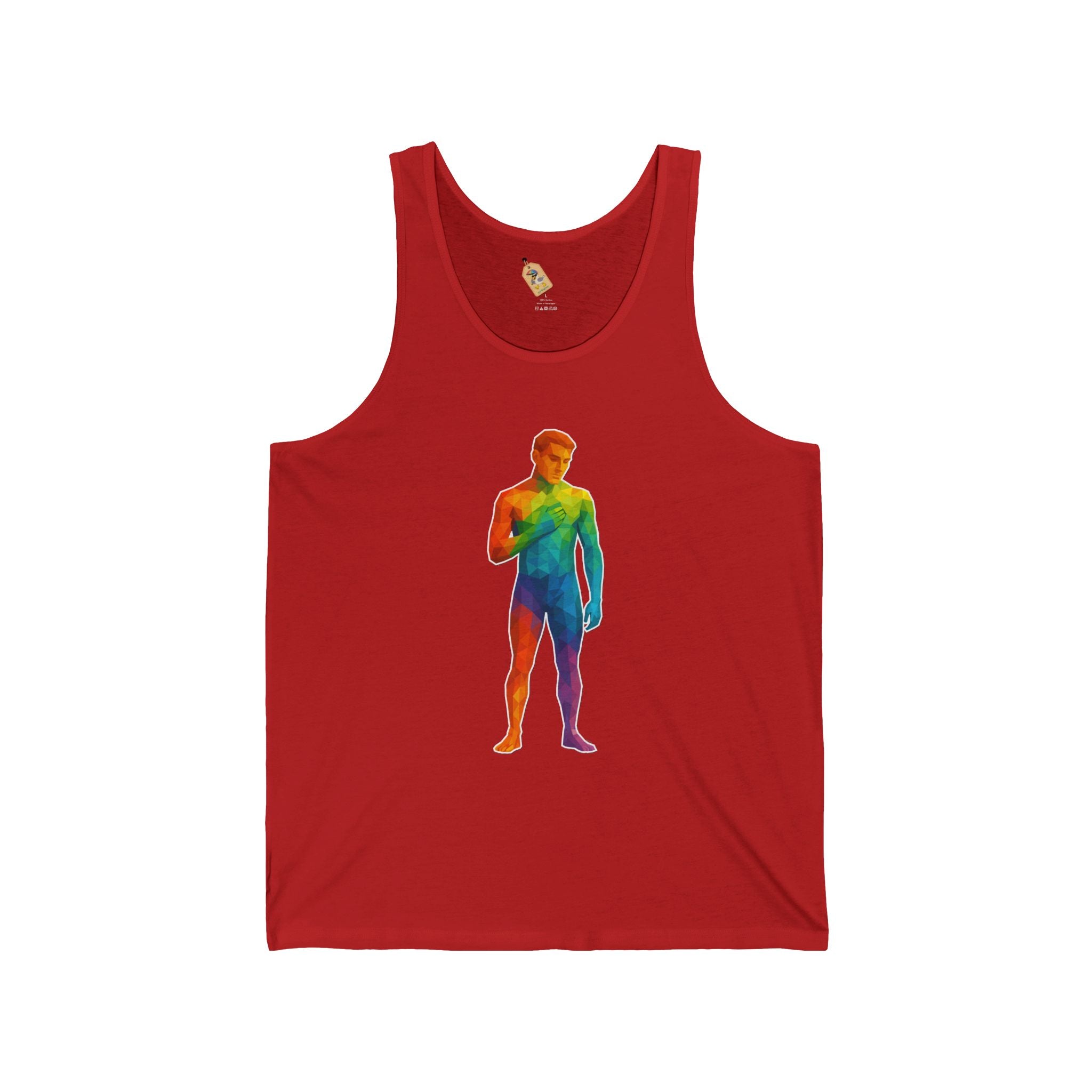 Geometric Pride Twink - Unisex Jersey Tank