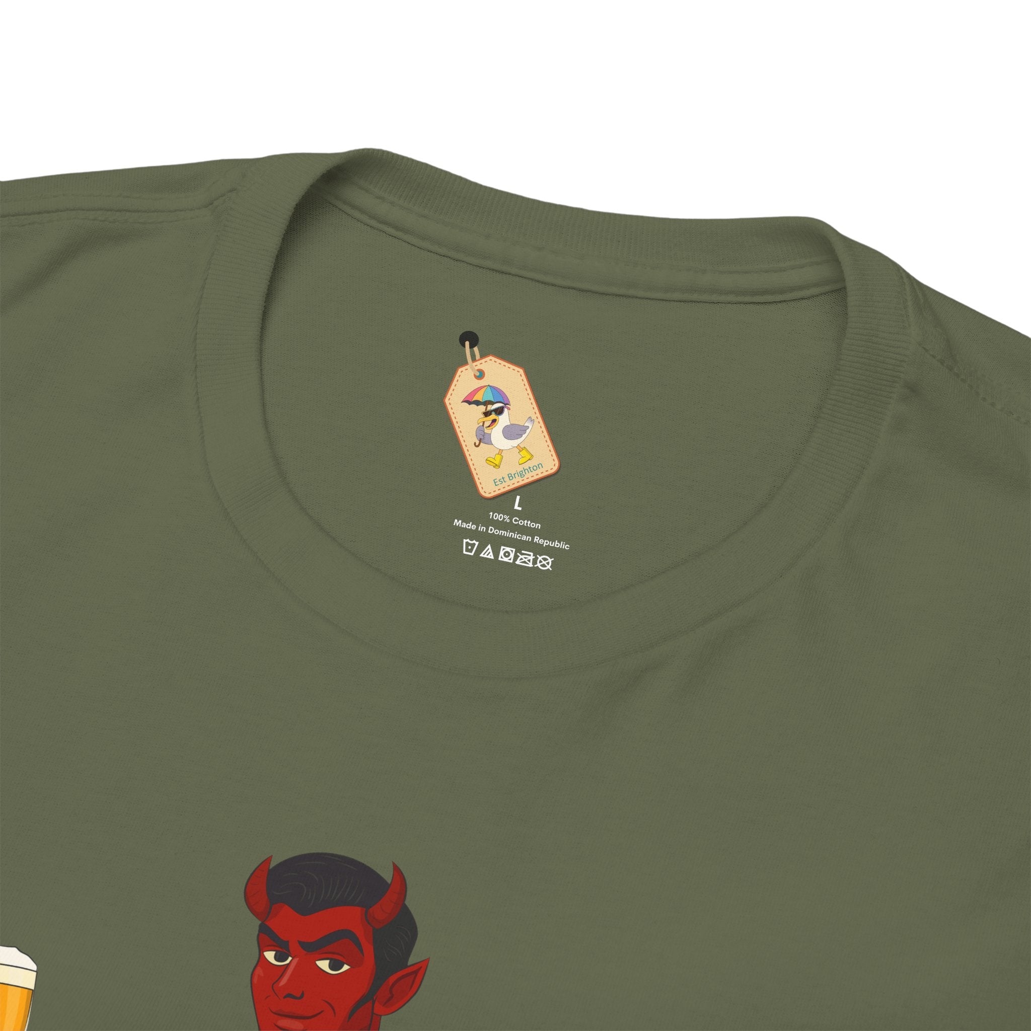 Saddle Up, Devil- Unisex Heavy Cotton Shirt