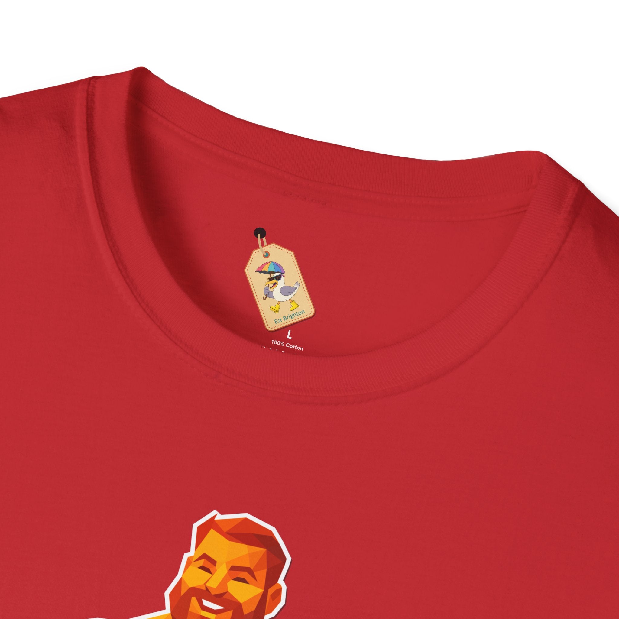 Geometric Pride Bear - Unisex Softstyle T-Shirt