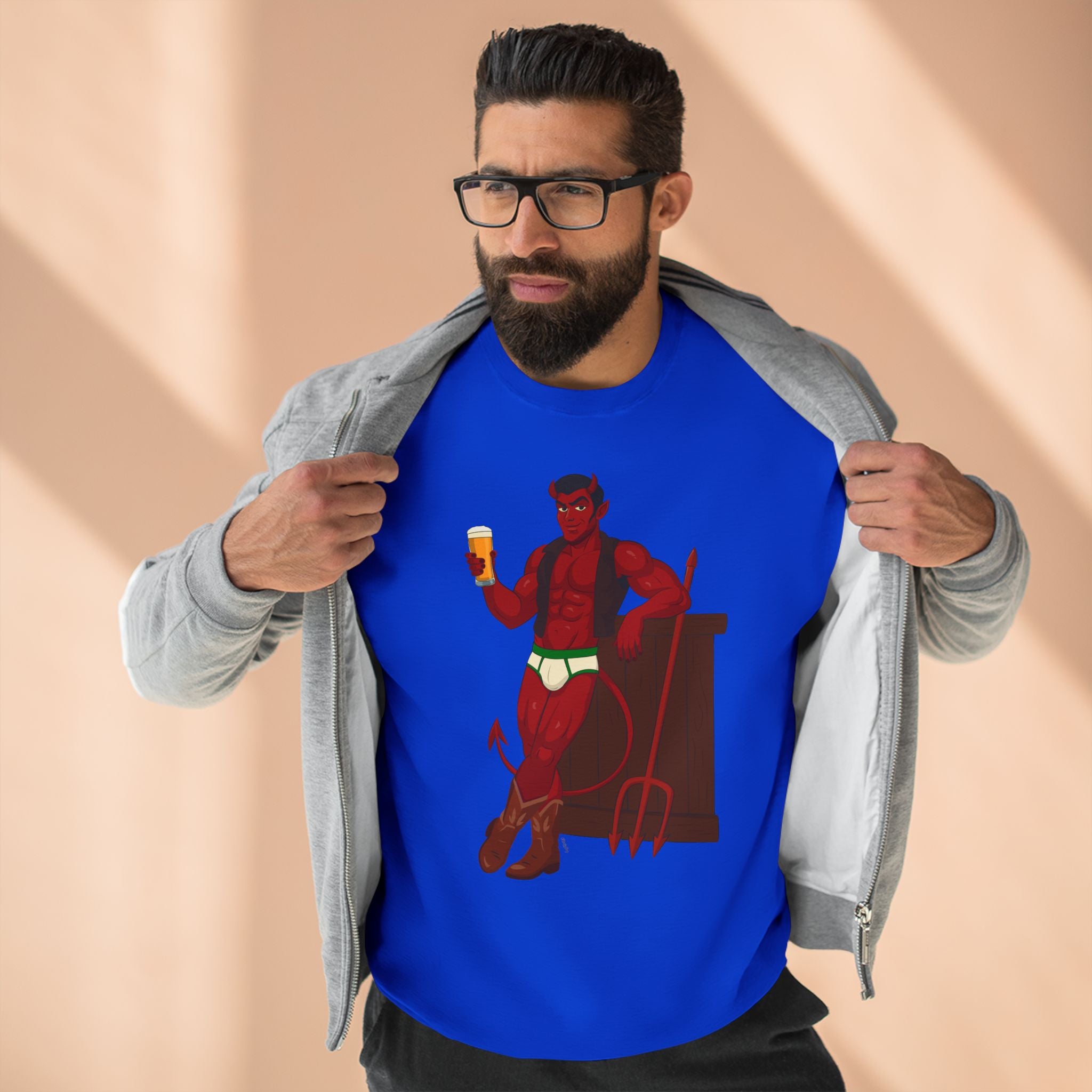 Saddle Up, Devil - Unisex Crewneck Sweatshirt