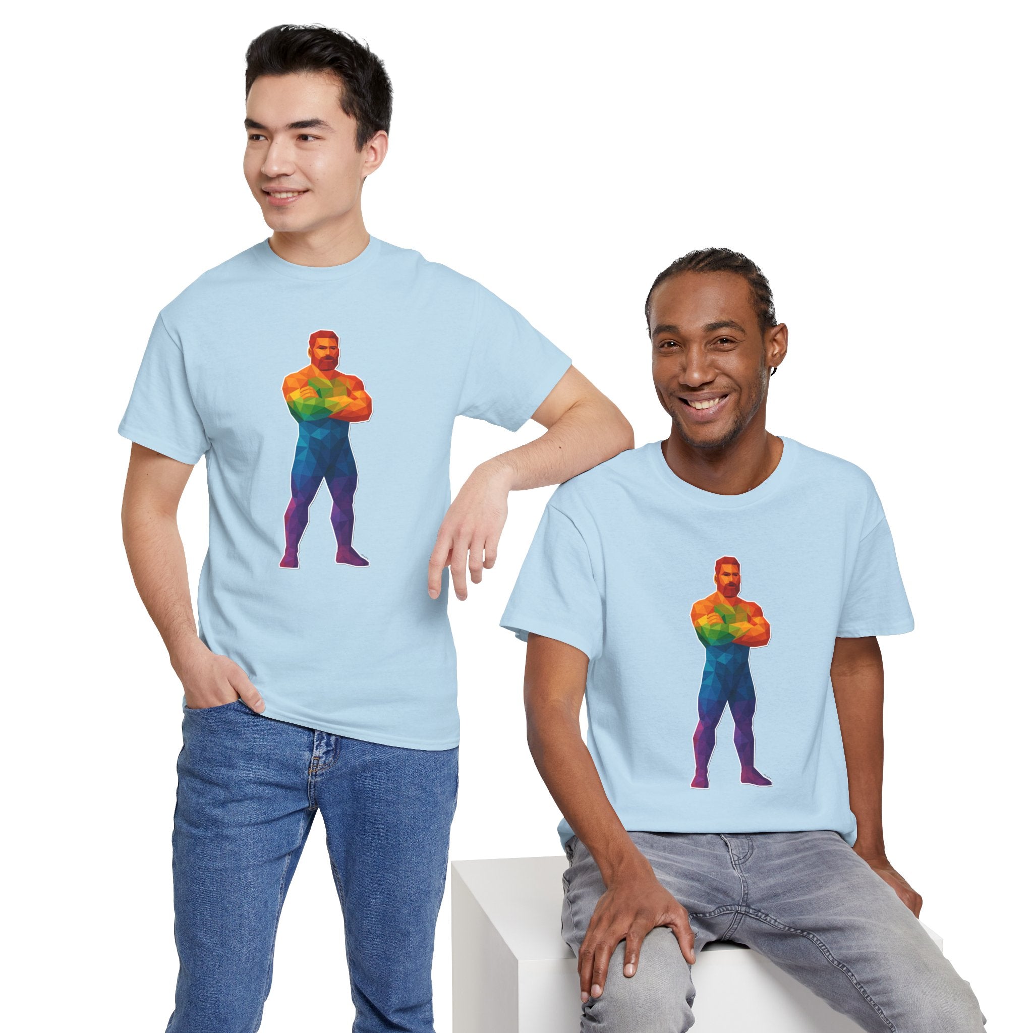 Geometric Pride Daddy - Unisex Heavy Cotton Shirt