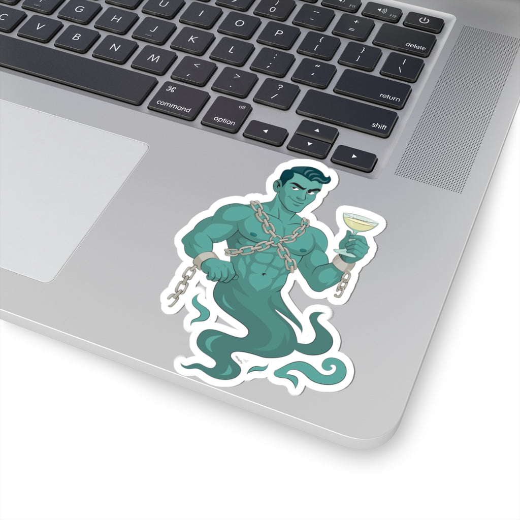 Hunk in chains - Cut Stickers
