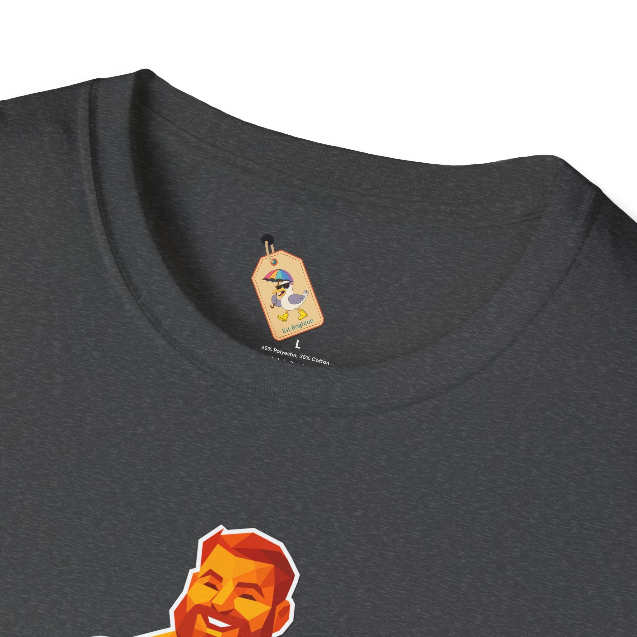 Geometric Pride Bear - Unisex Softstyle T-Shirt