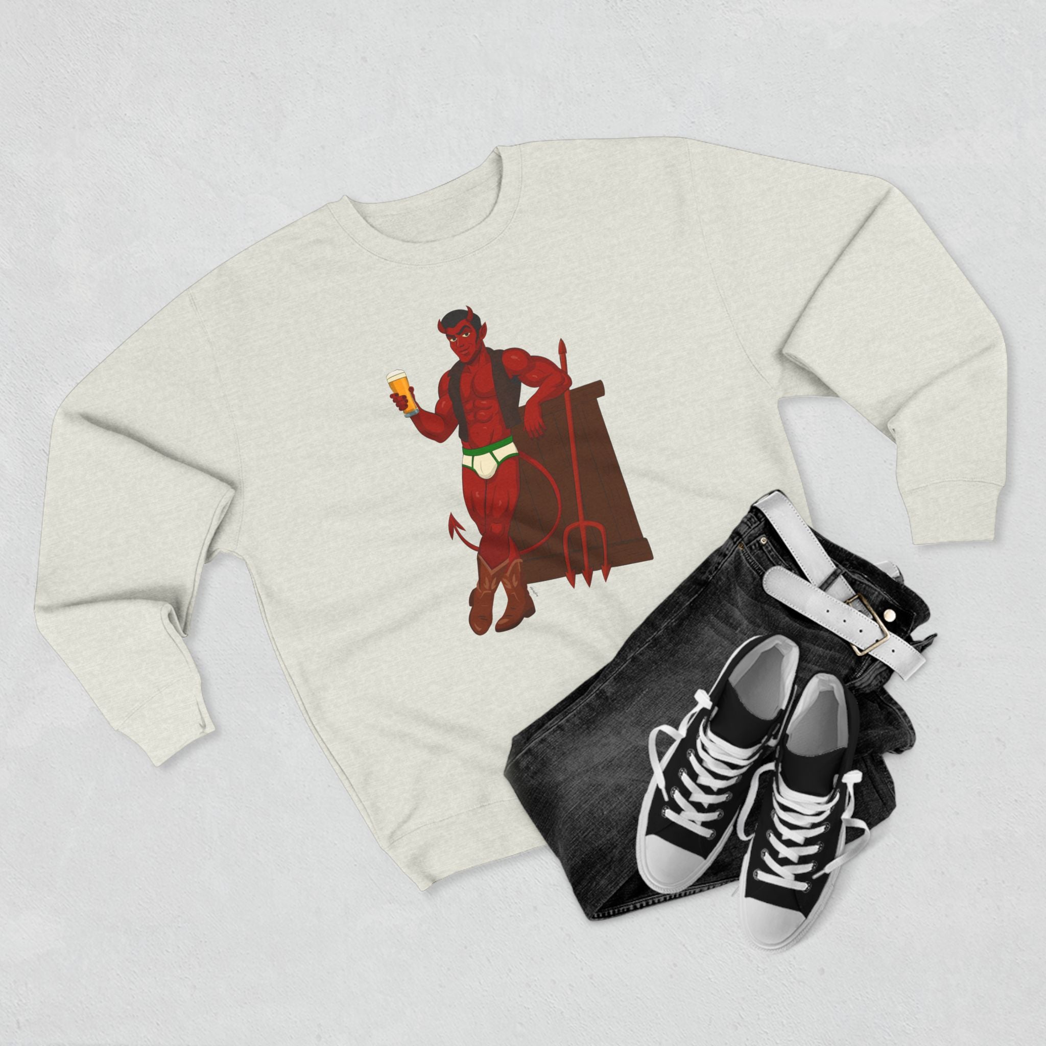 Saddle Up, Devil - Unisex Crewneck Sweatshirt