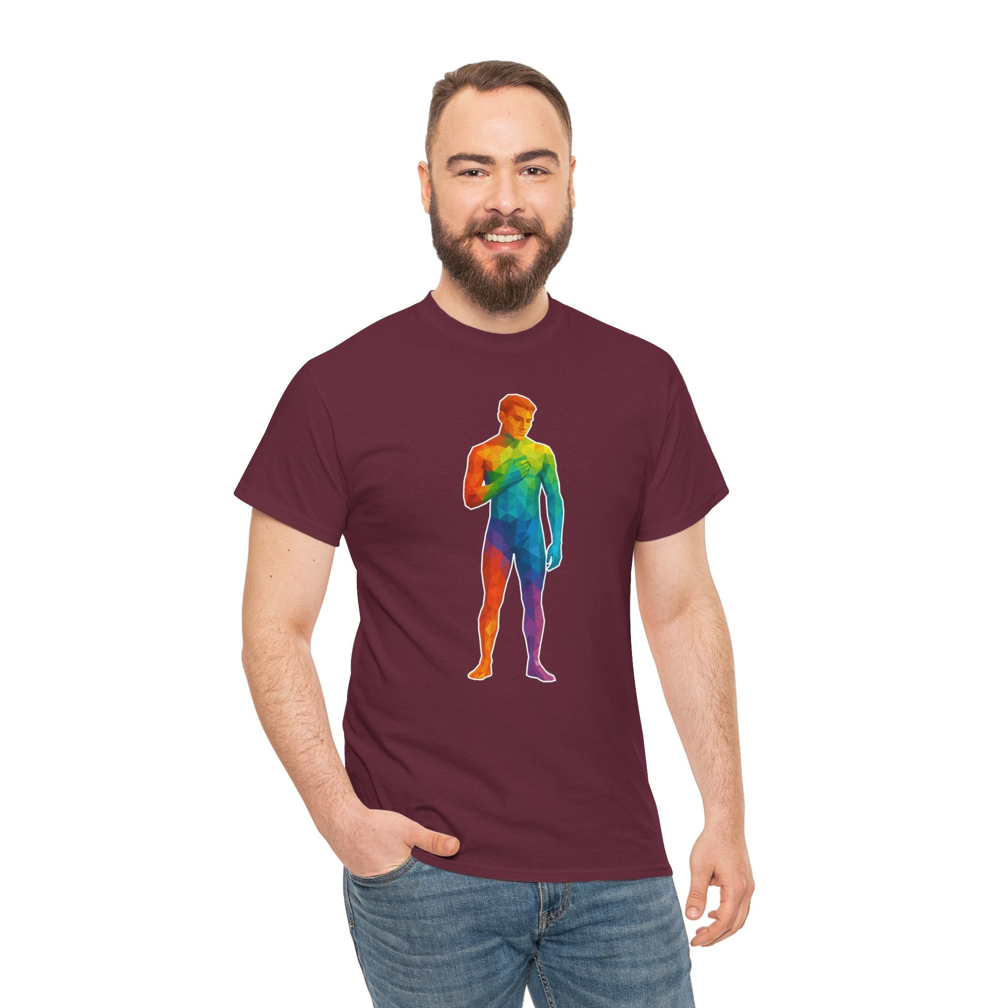 Geometric Pride Twink - Unisex Heavy Cotton Shirt