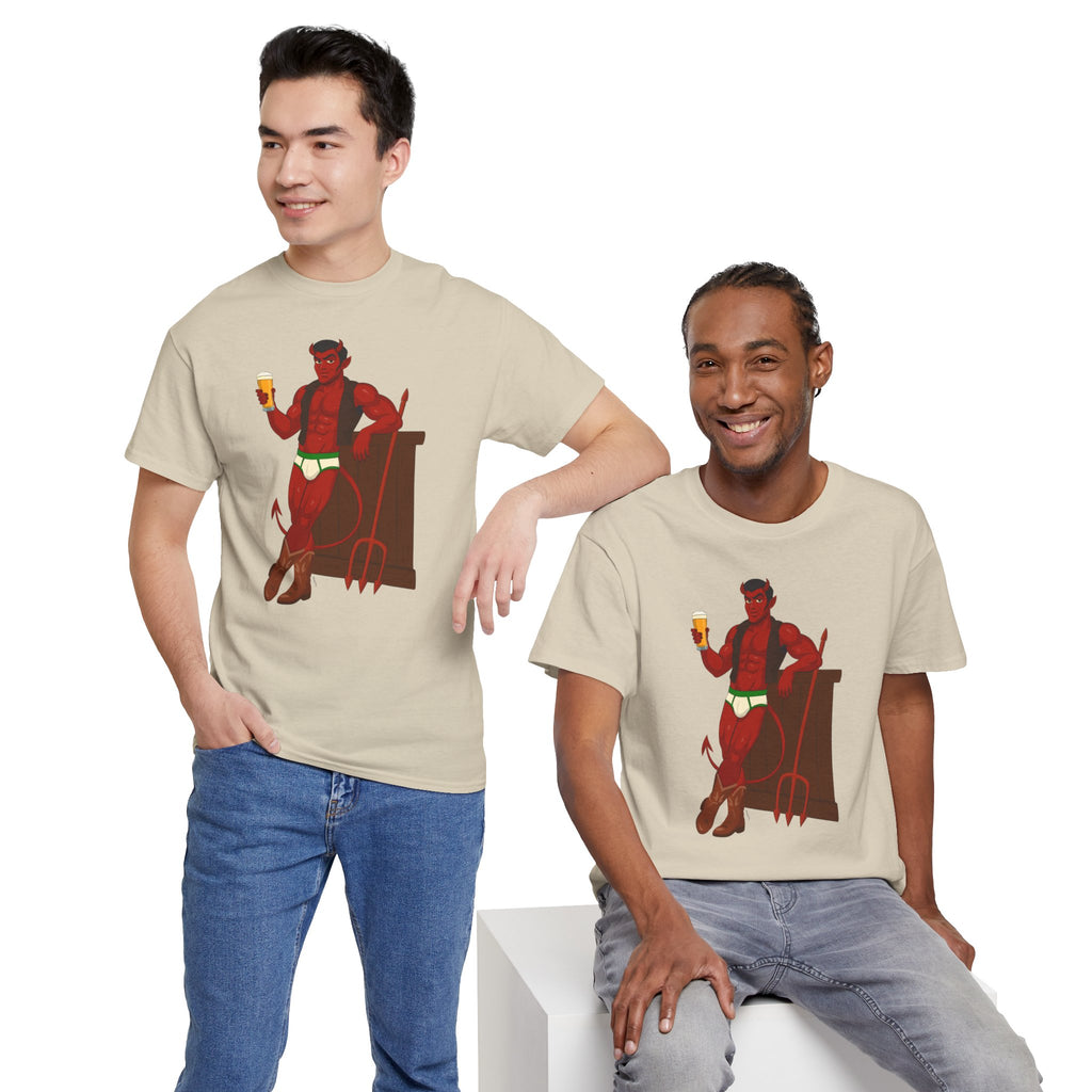 Saddle Up, Devil- Unisex Heavy Cotton Shirt