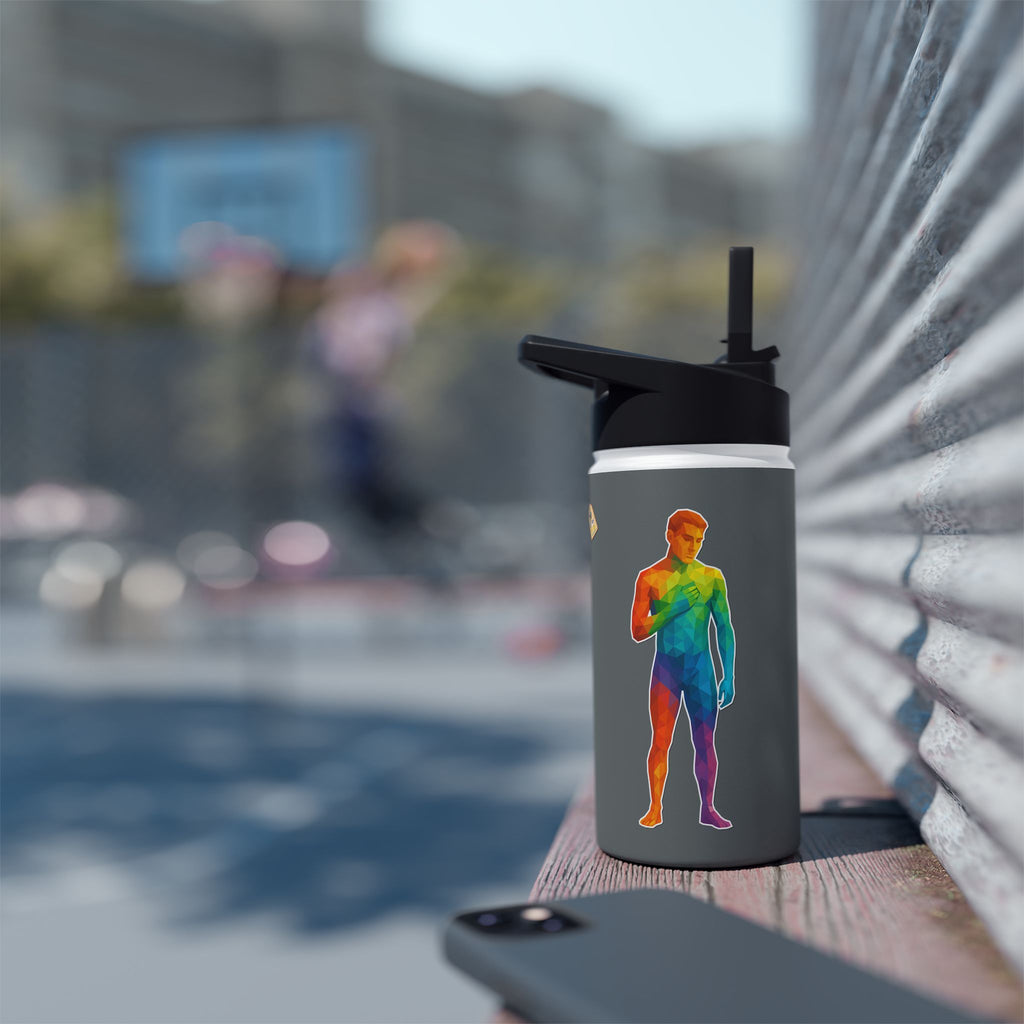 Geometric Pride Twink Stainless Steel Water Bottle