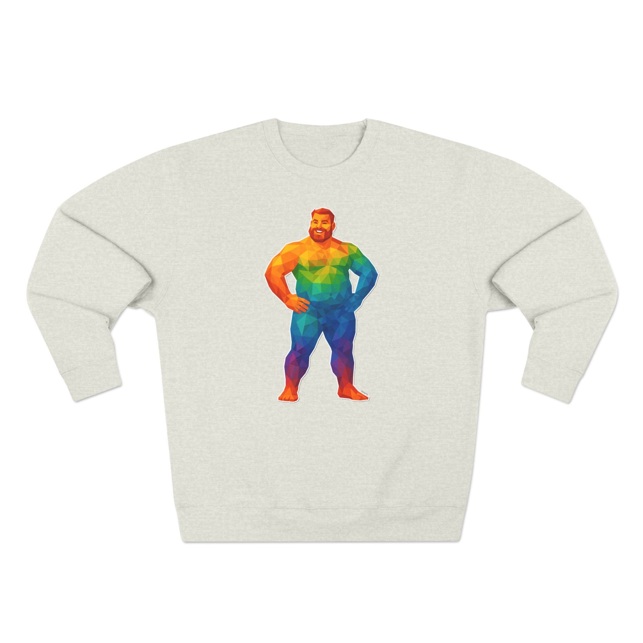 Geometric Pride Bear - Unisex Crewneck Sweatshirt
