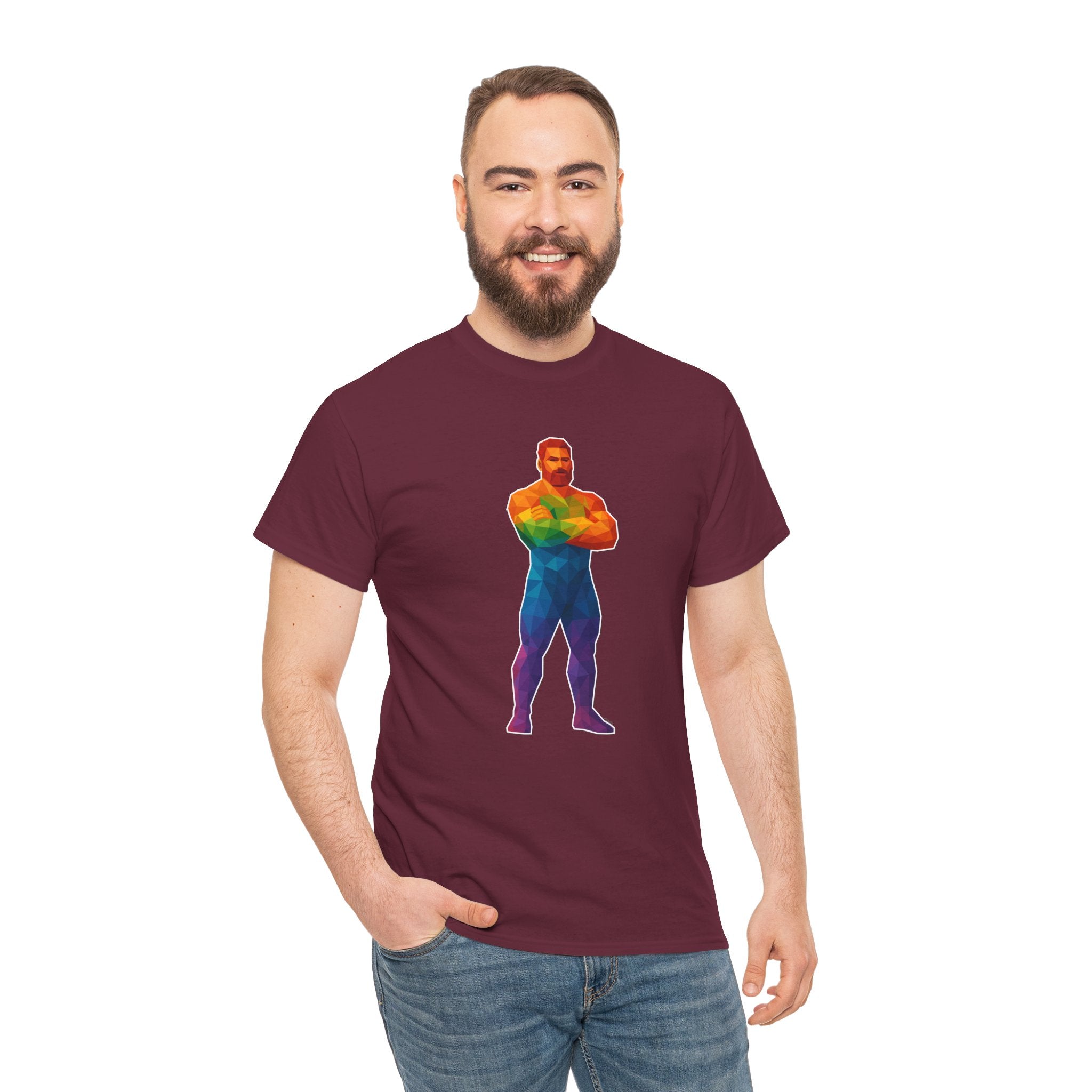 Geometric Pride Daddy - Unisex Heavy Cotton Shirt