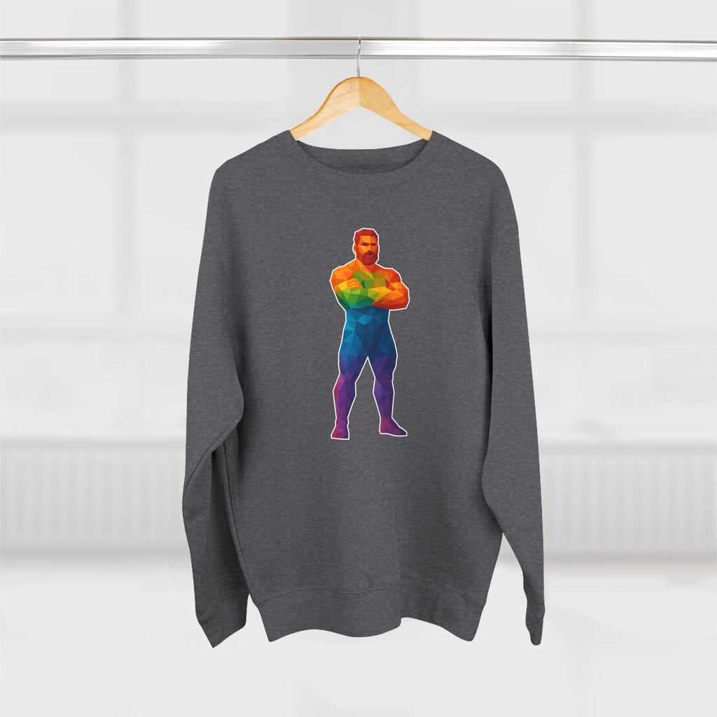 Geometric Pride Daddy - Unisex Crewneck Sweatshirt