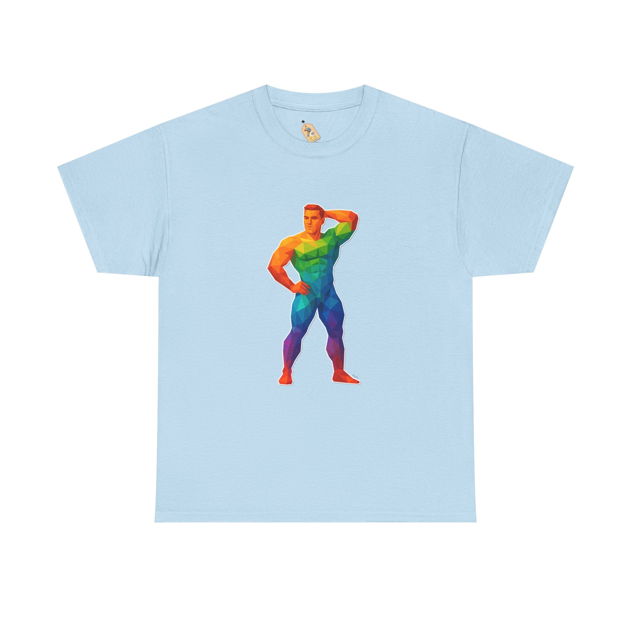 Geometric Pride Hunk - Unisex Heavy Cotton Shirt