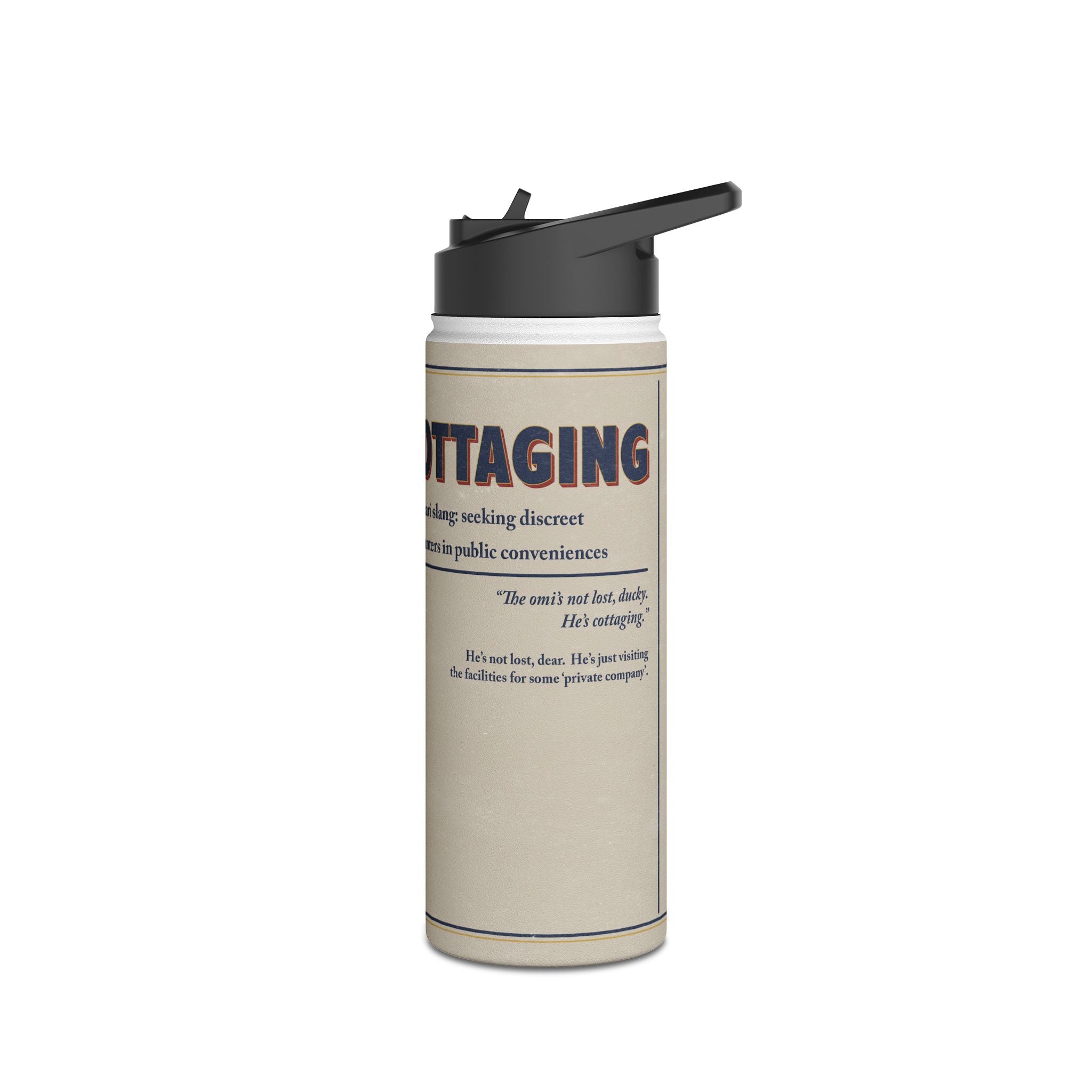 Polari: Cottaging. Stainless Steel Water Bottle
