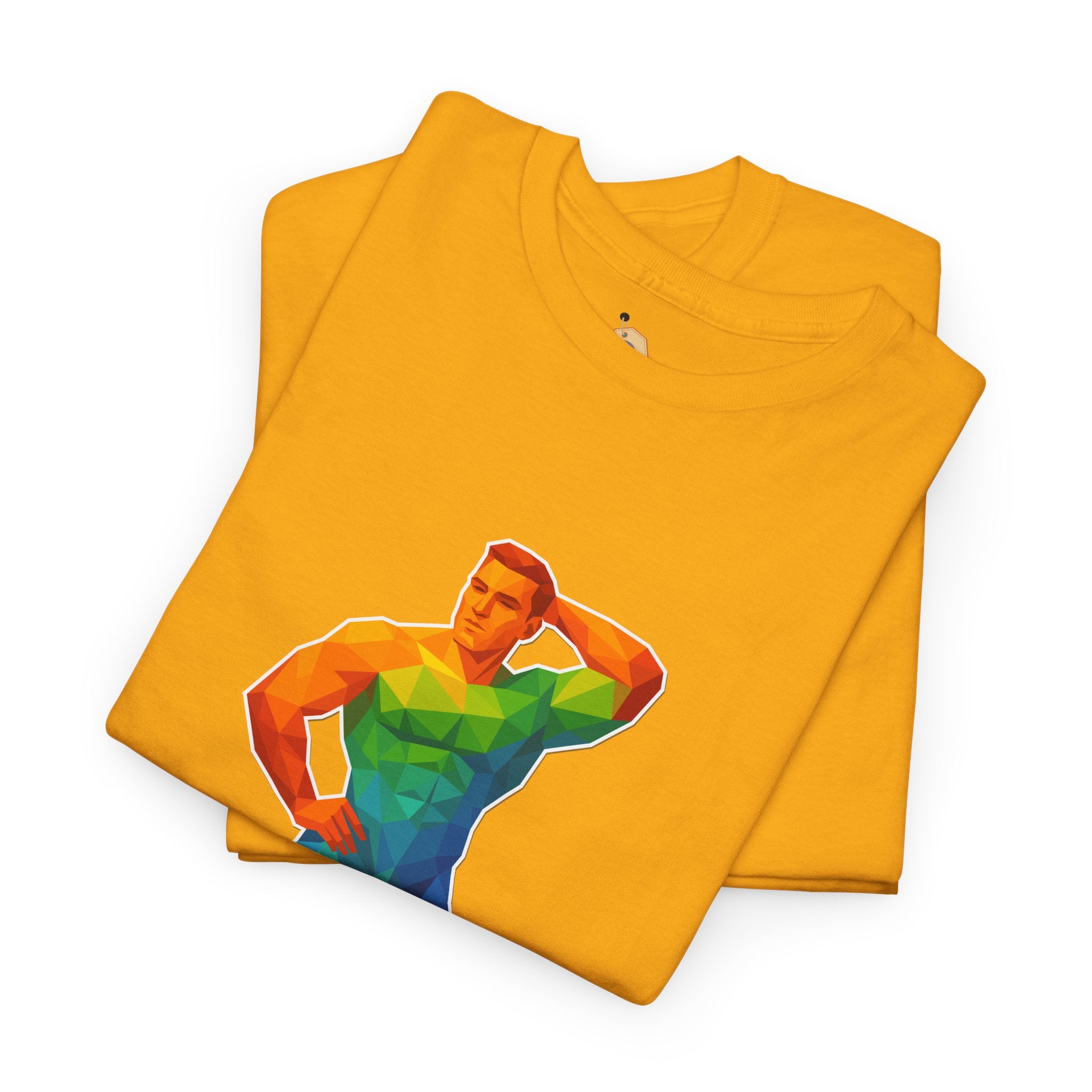 Geometric Pride Hunk - Unisex Heavy Cotton Shirt