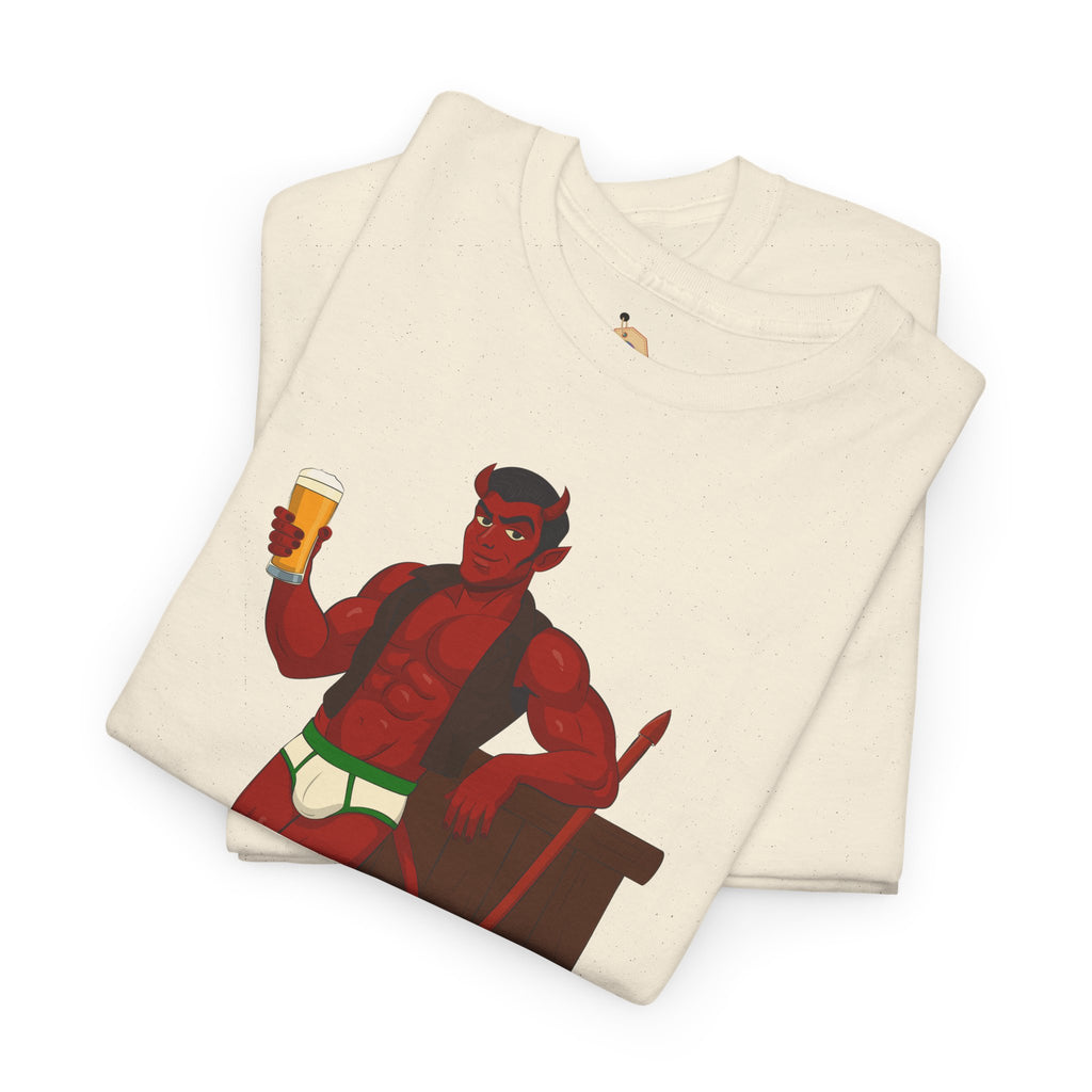 Saddle Up, Devil- Unisex Heavy Cotton Shirt