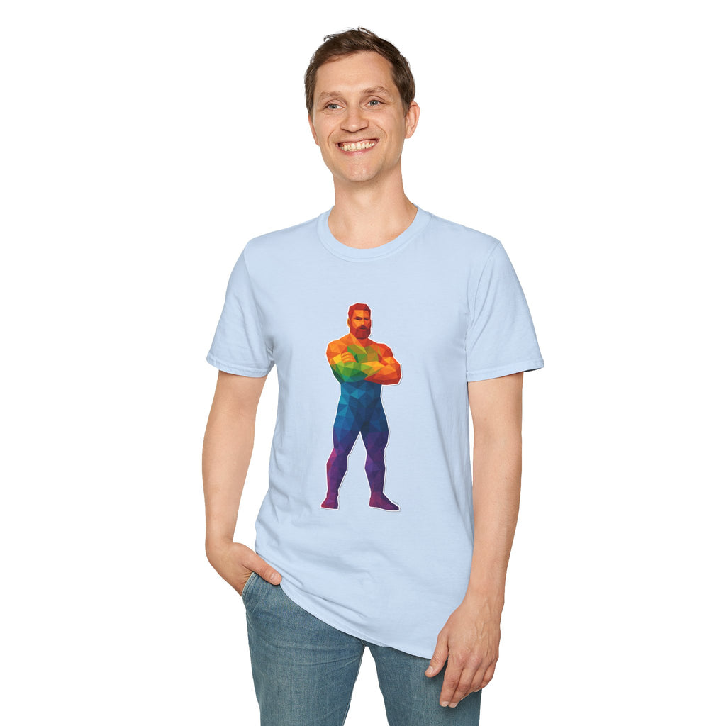 Geometric Pride Daddy - Unisex Softstyle T-Shirt