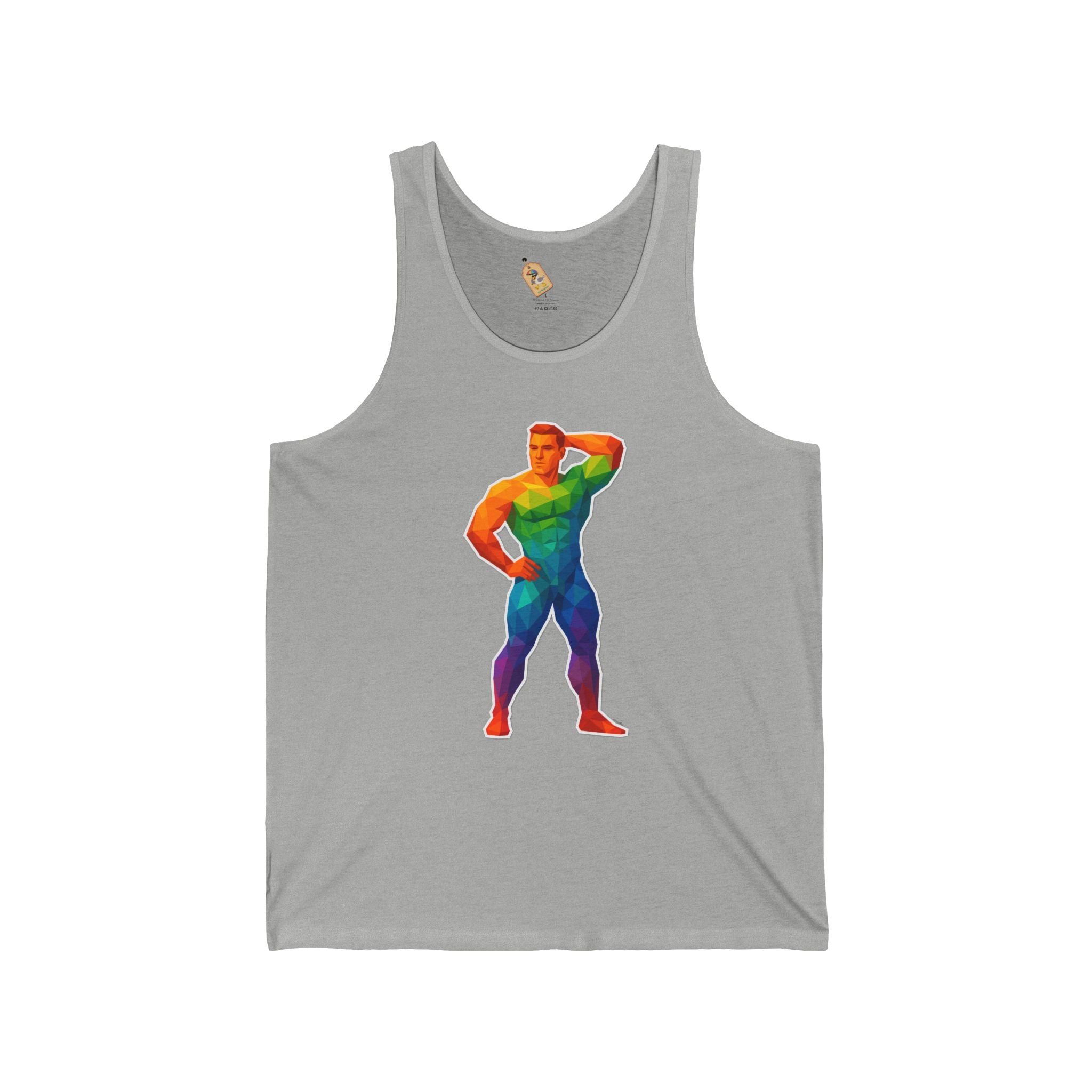 Geometric Pride Hunk - Unisex Jersey Tank