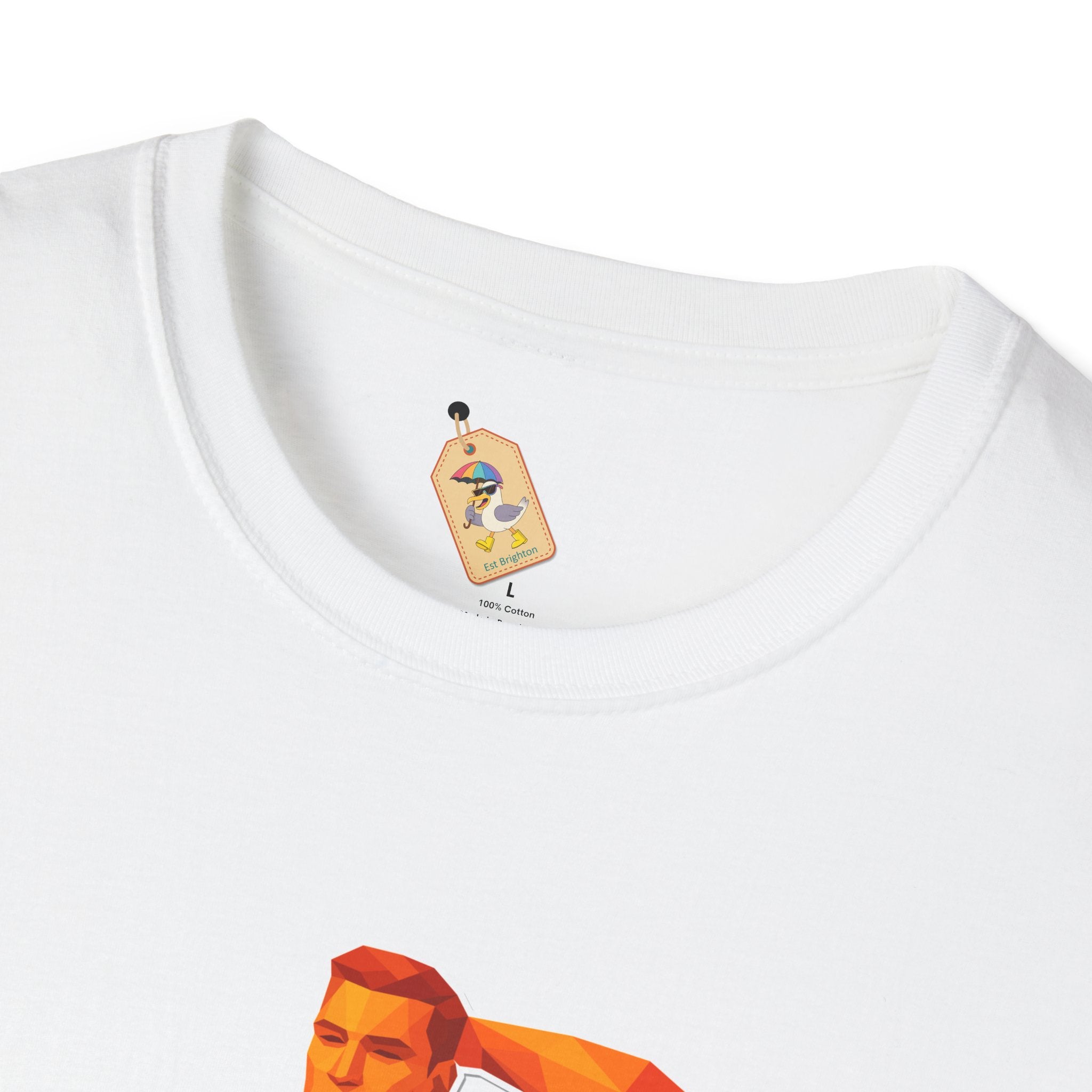 Geometric Pride Hunk - Unisex Softstyle T-Shirt