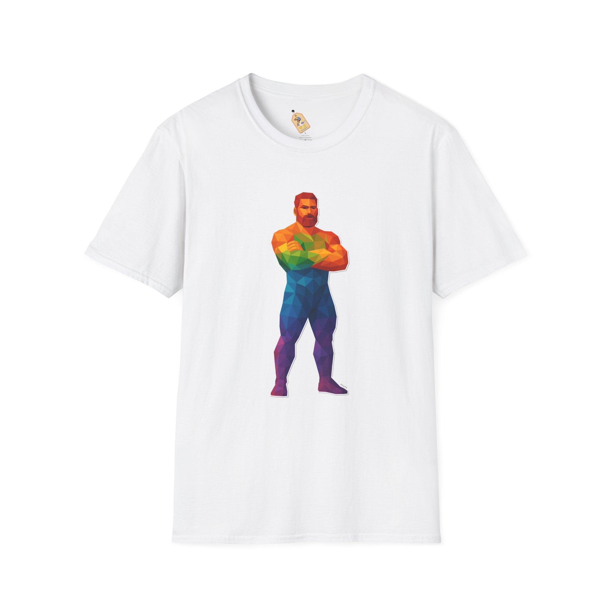 Geometric Pride Daddy - Unisex Softstyle T-Shirt