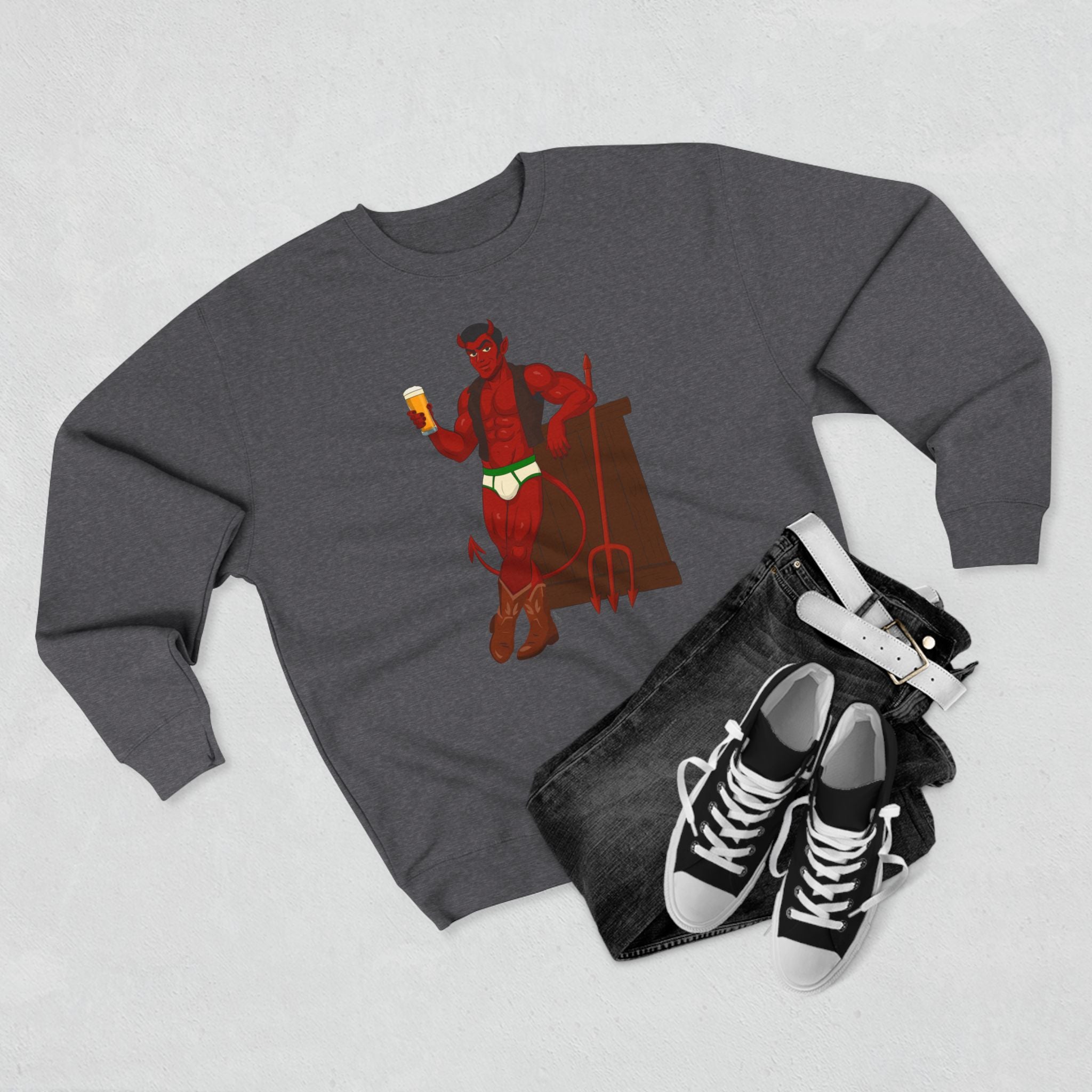 Saddle Up, Devil - Unisex Crewneck Sweatshirt