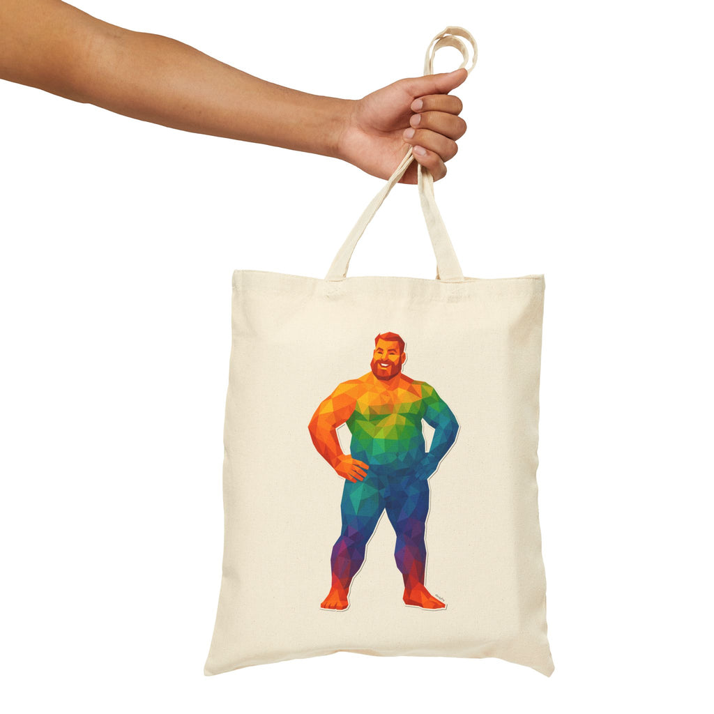 Geometric Pride Bear Tote Bag