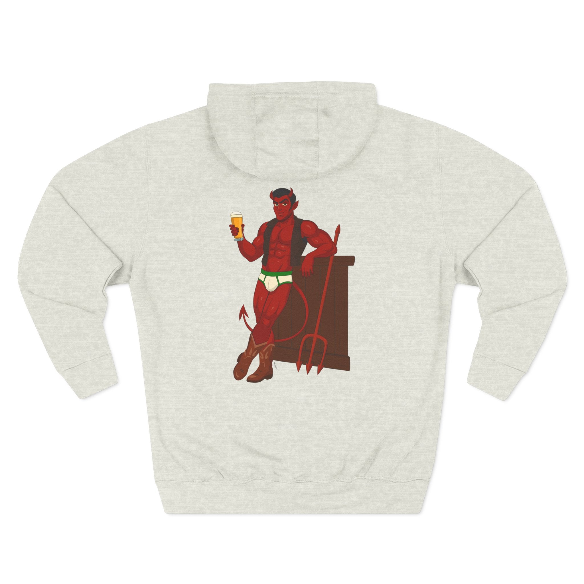 Saddle Up, Devil - Three-Panel Fleece Hoodie