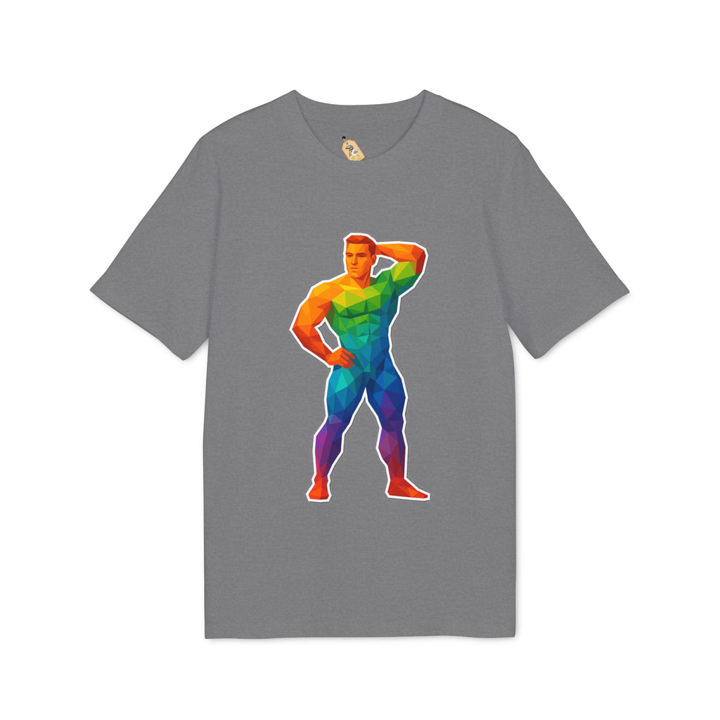 Geometric Pride Hunk - Organic Staple T-shirt