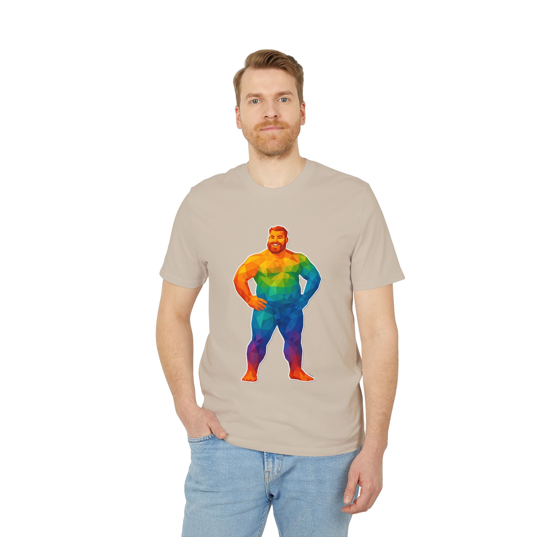 Geometric Pride Bear - Organic Staple T-shirt