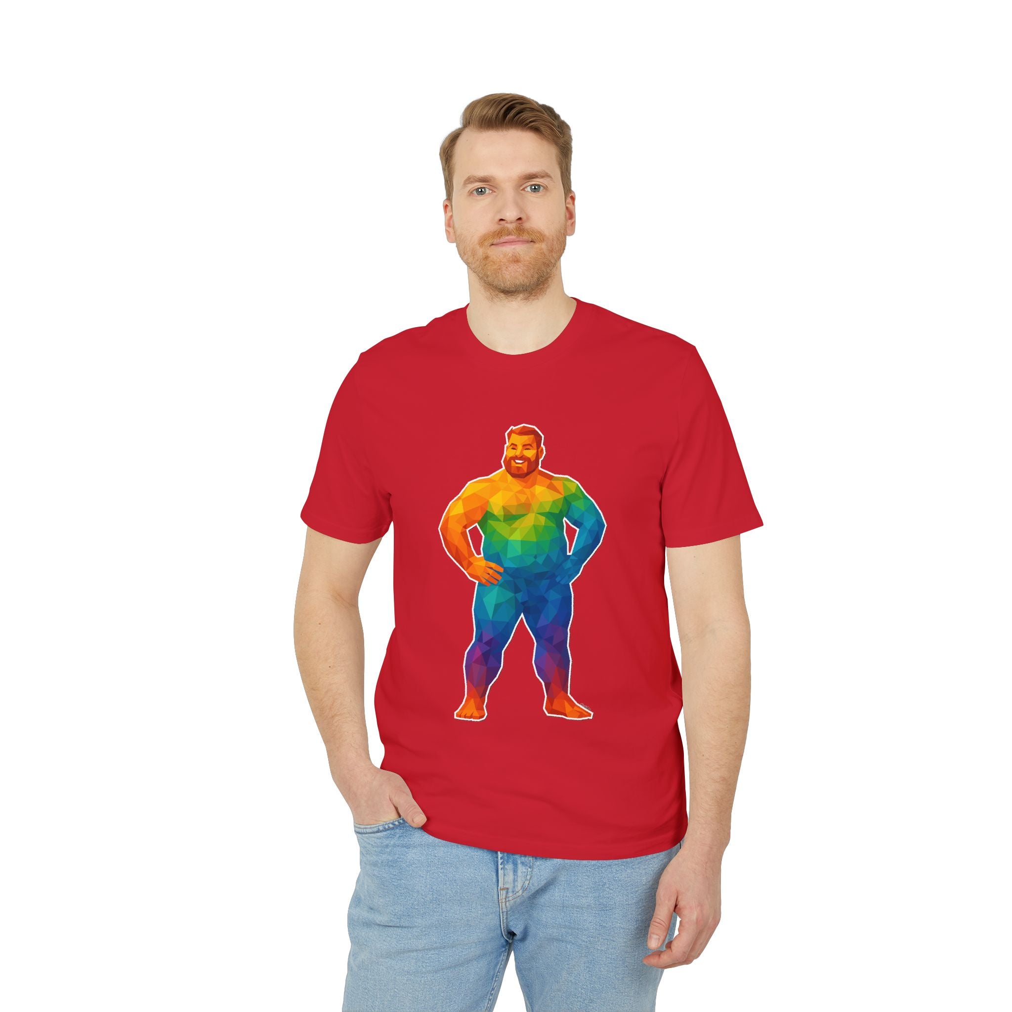 Geometric Pride Bear - Organic Staple T-shirt
