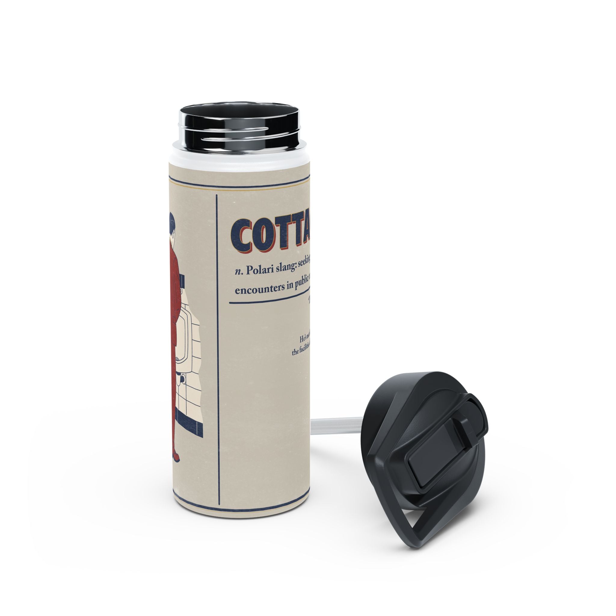 Polari: Cottaging. Stainless Steel Water Bottle