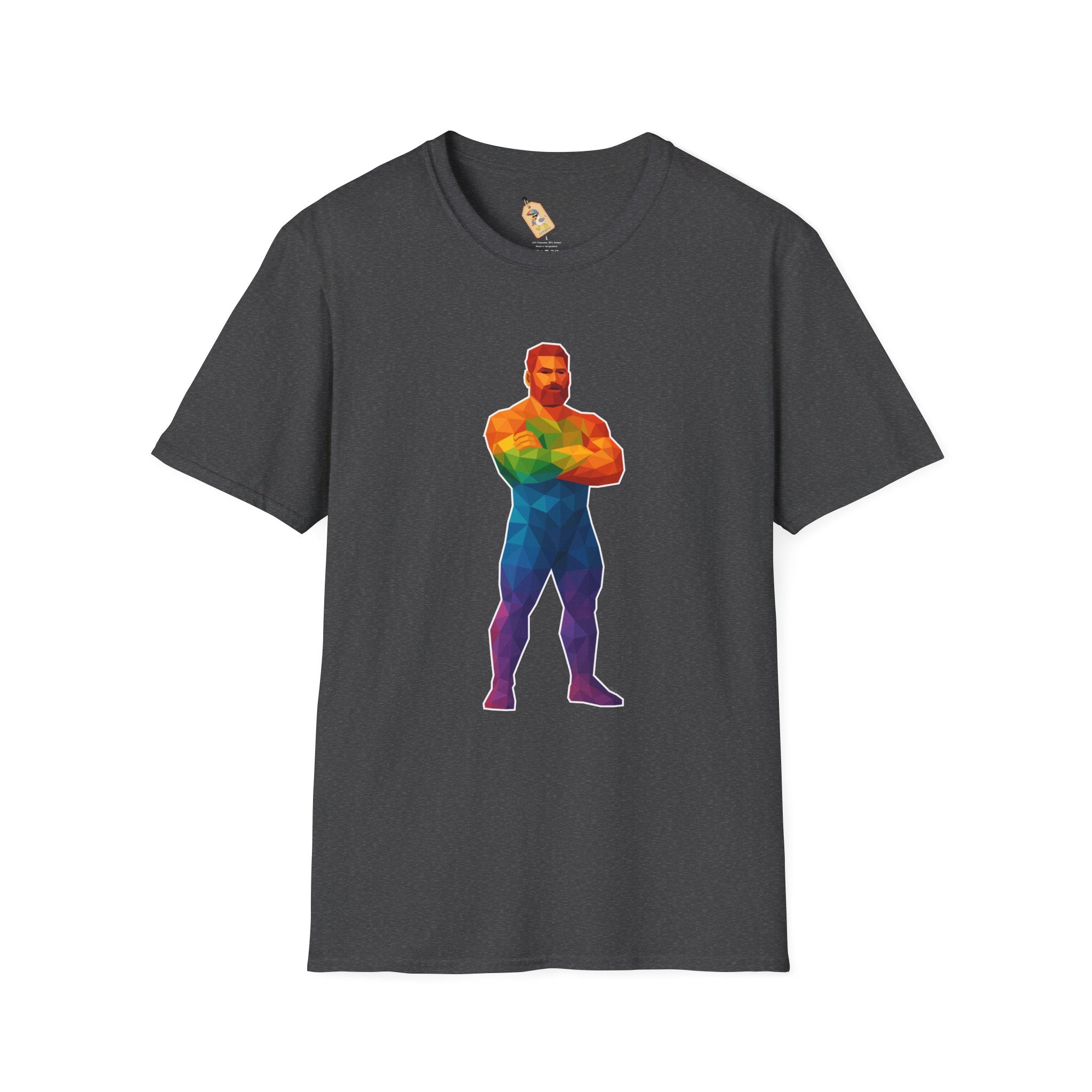 Geometric Pride Daddy - Unisex Softstyle T-Shirt